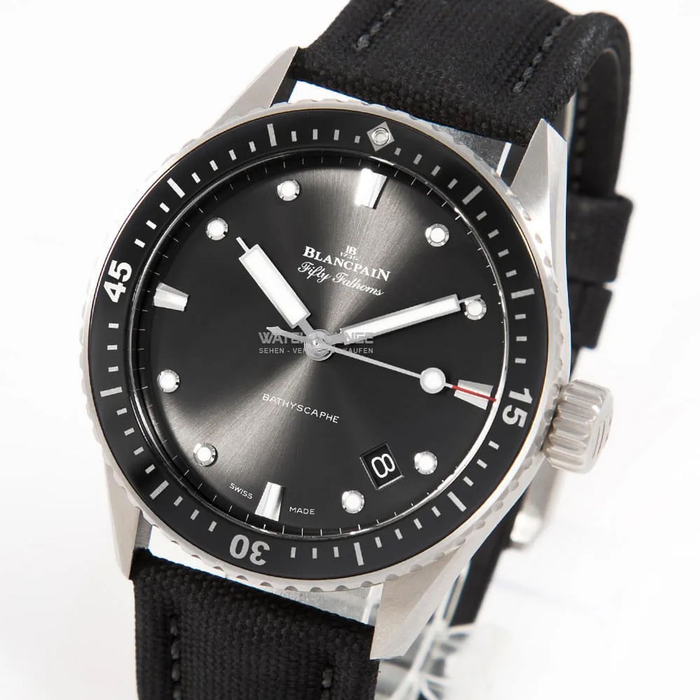 Blancpain Fifty Fathoms Bathyscaphe 5000-1110-B52A (2024) - Grey dial 44 mm Steel case (1/8)