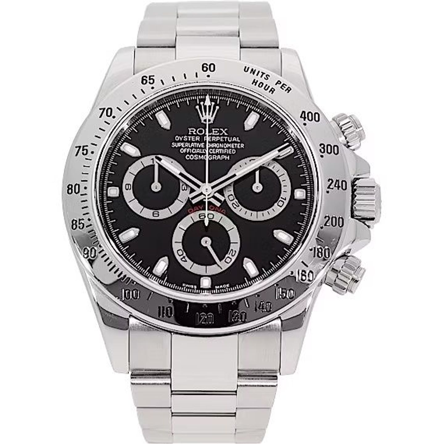 Rolex Daytona 116520 (2004) - Zwart wijzerplaat 40mm Staal (1/1)