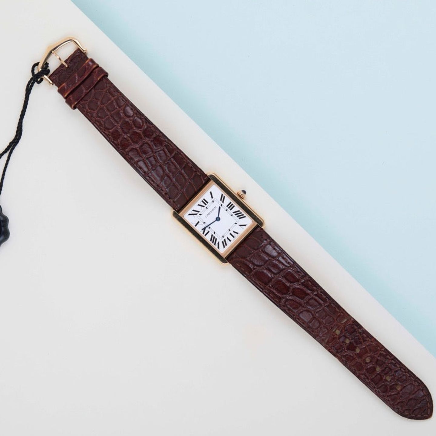 Cartier Tank Solo W5200025 (2019) - Silver dial 35 mm Rose Gold case (2/8)