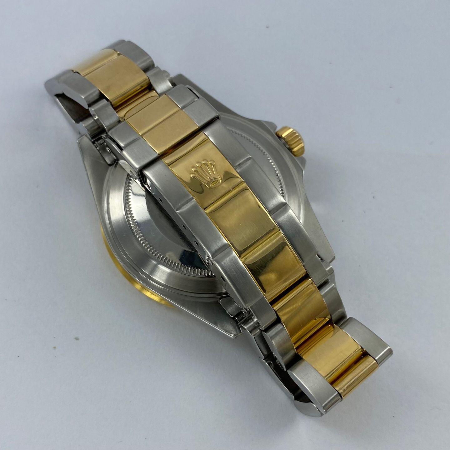 Rolex Submariner Date - (Unknown (random serial)) - Black dial 40 mm Gold/Steel case (8/8)