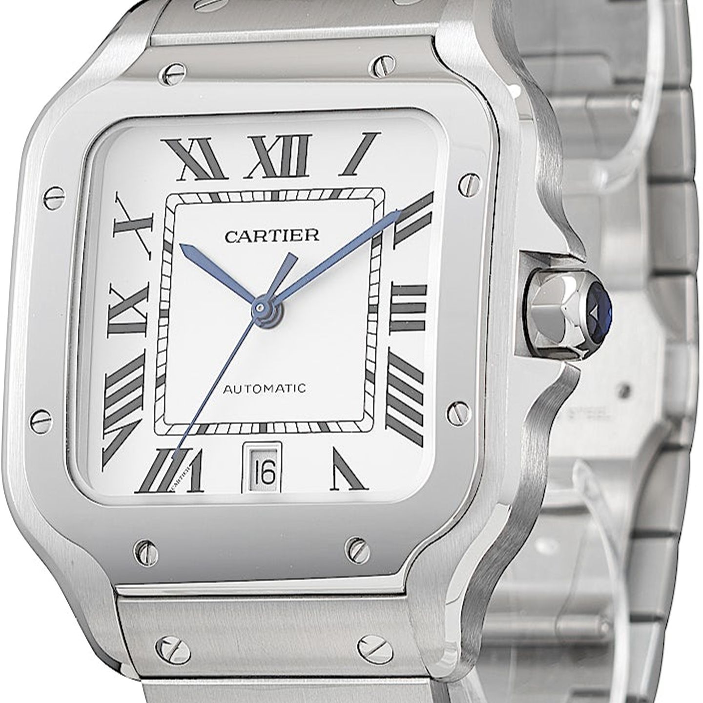 Cartier Santos WSSA0018 (2025) - Zilver wijzerplaat 40mm Staal (3/5)