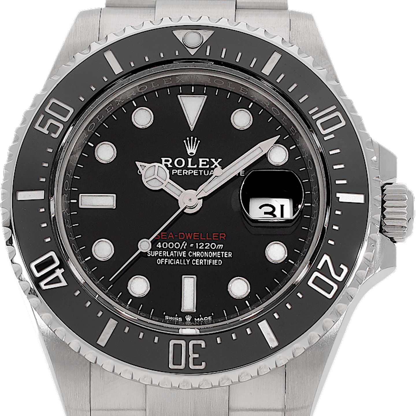 Rolex Sea-Dweller 126600 (2021) - Zwart wijzerplaat 43mm Staal (2/3)