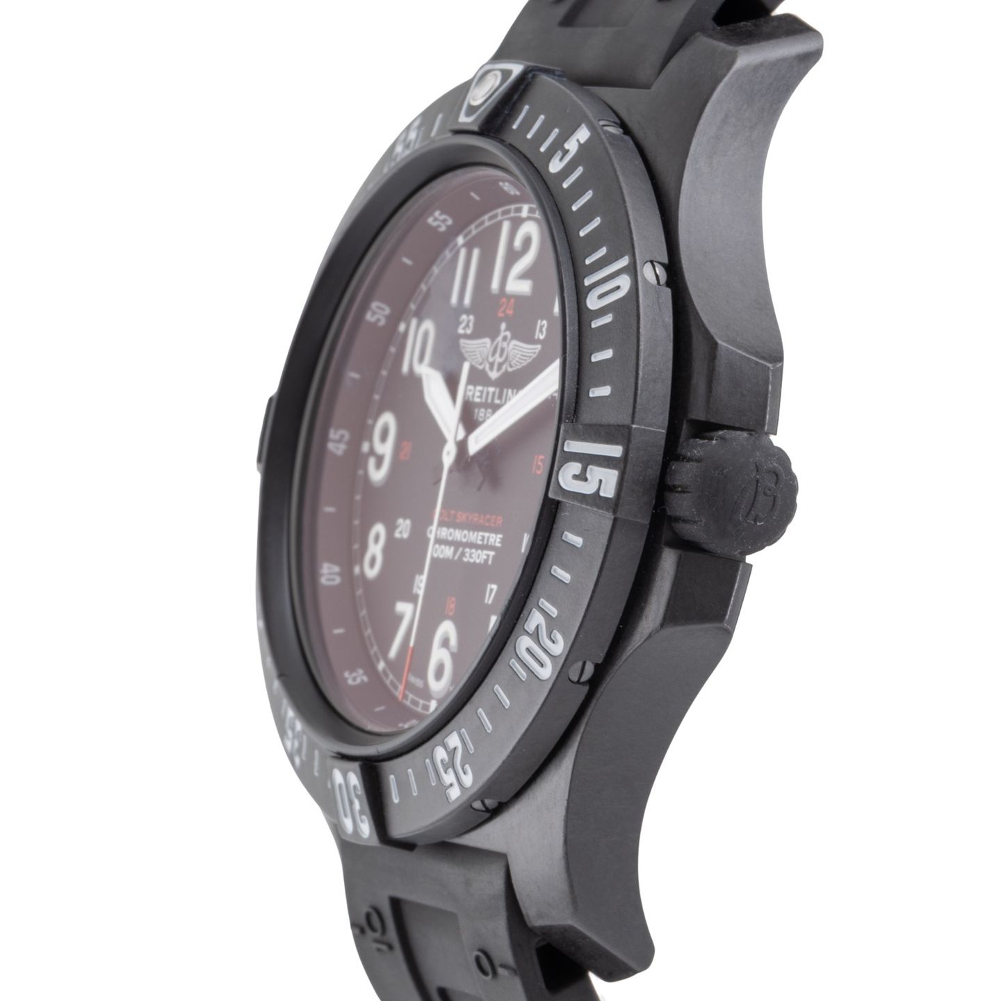 Breitling Colt Skyracer X74320E4/BF87 (Unknown (random serial)) - Black dial 45 mm Plastic case (6/8)