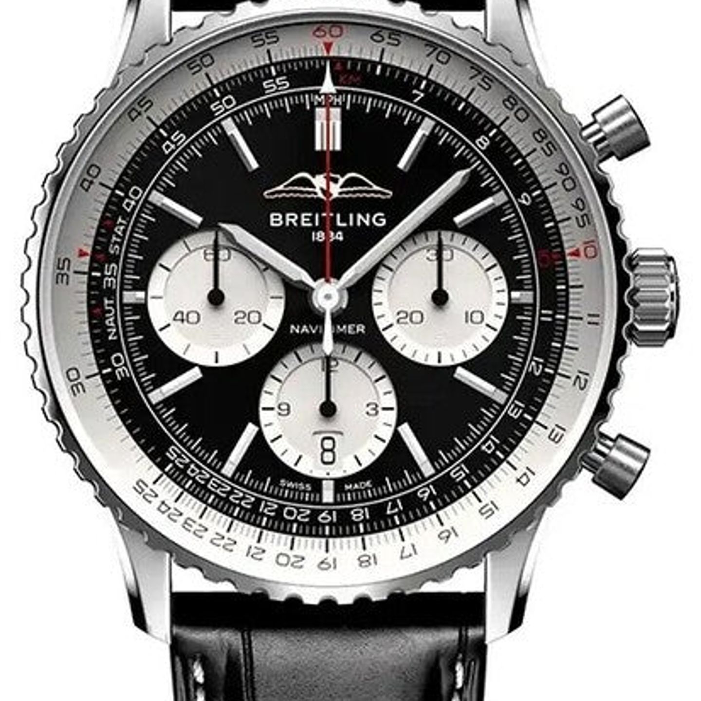Breitling Navitimer 1 B01 Chronograph AB0138211B1P1 (2026) - Black dial 43 mm Steel case (1/1)
