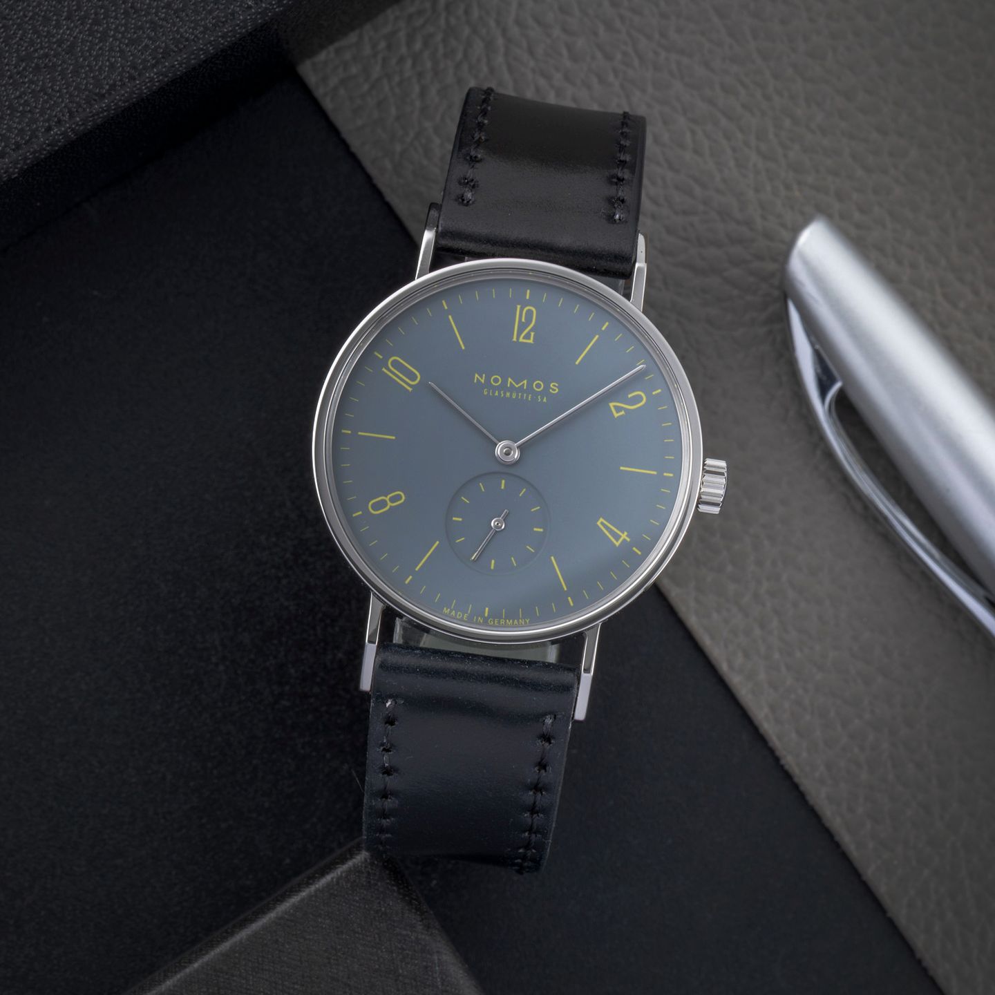 NOMOS Tangente 179.S16 (Unknown (random serial)) - Grey dial 38 mm Steel case (1/8)