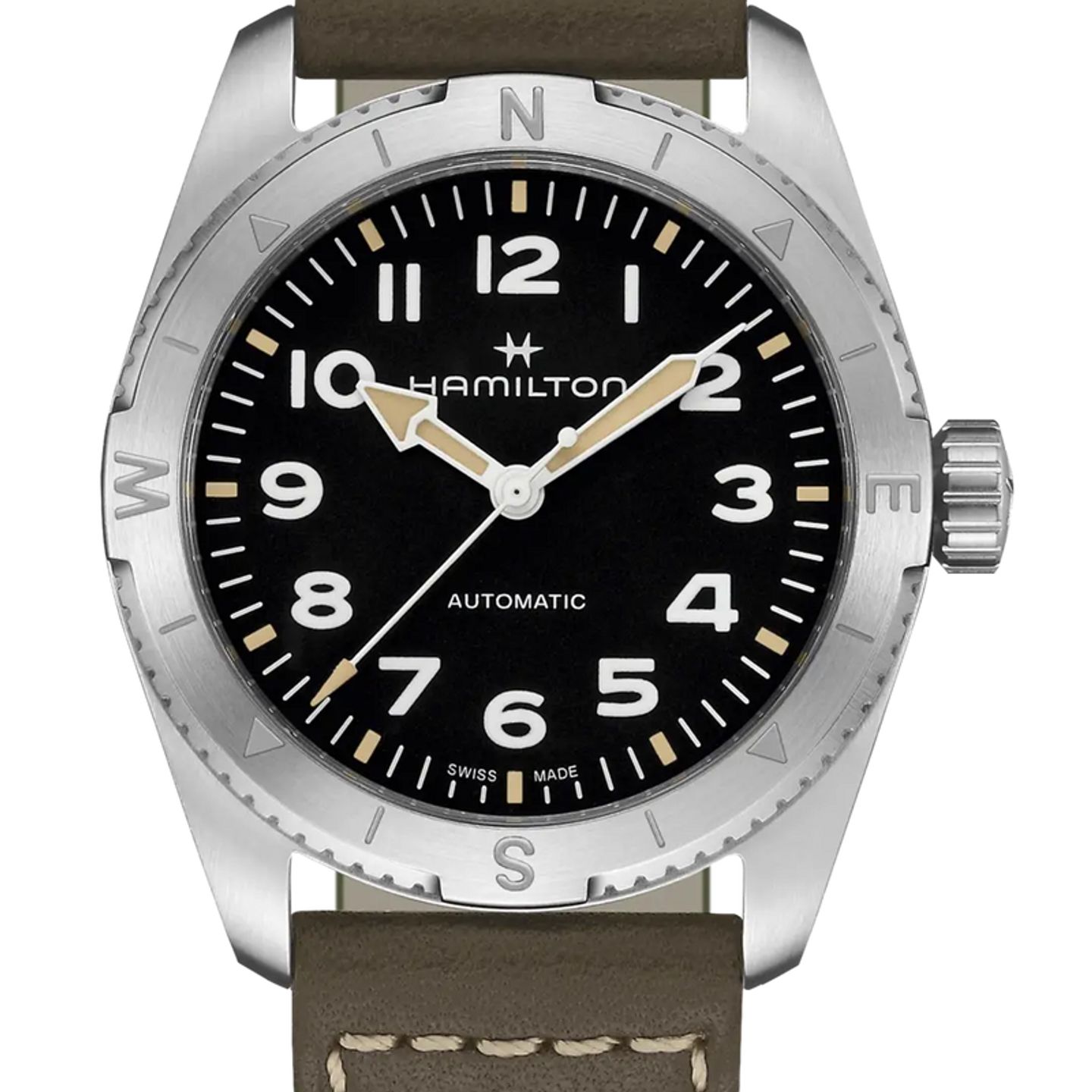 Hamilton Khaki Field H70225830 (2026) - Zwart wijzerplaat 37mm Staal (1/4)