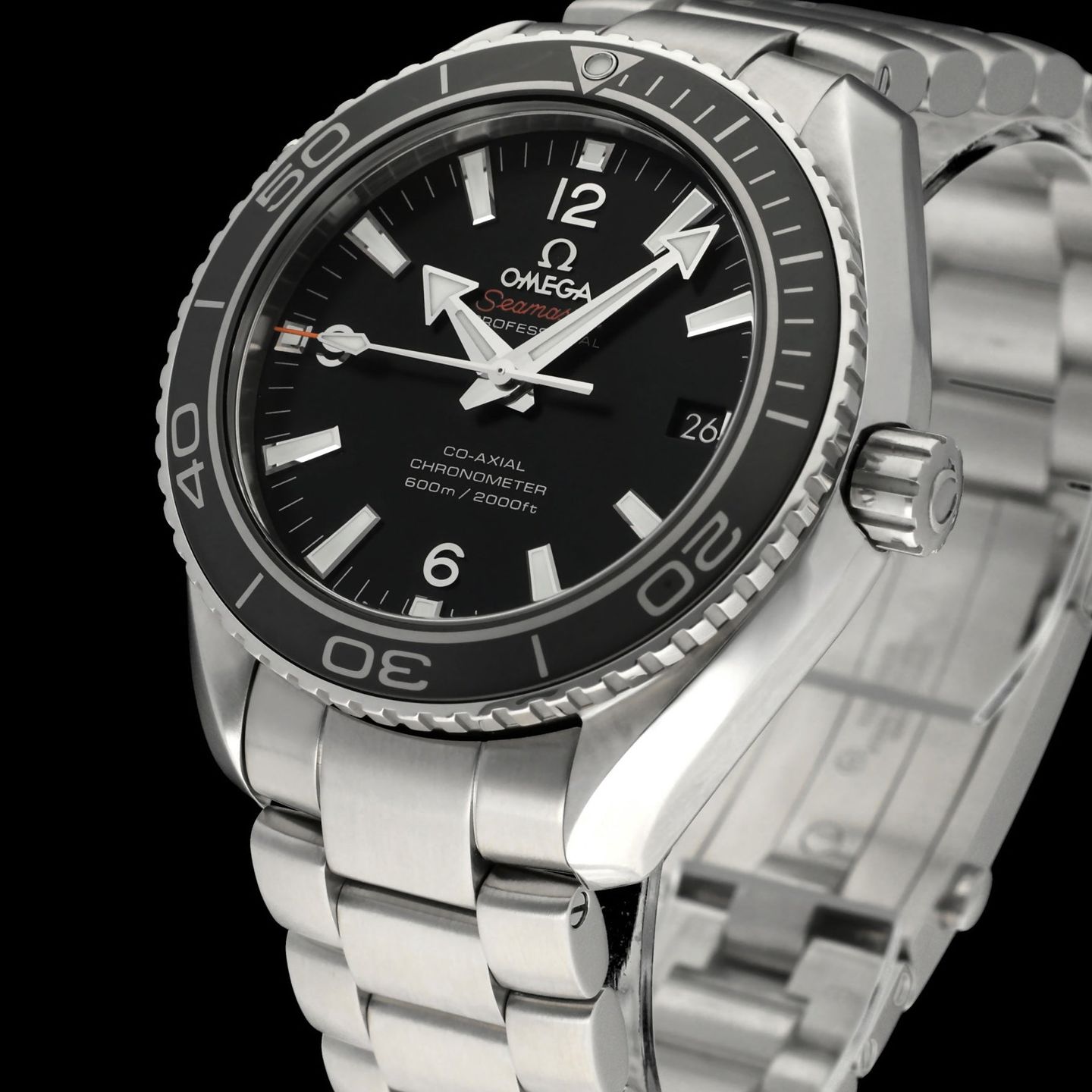Omega Seamaster Planet Ocean 232.30.42.21.01.001 (2012) - Black dial 42 mm Steel case (7/8)