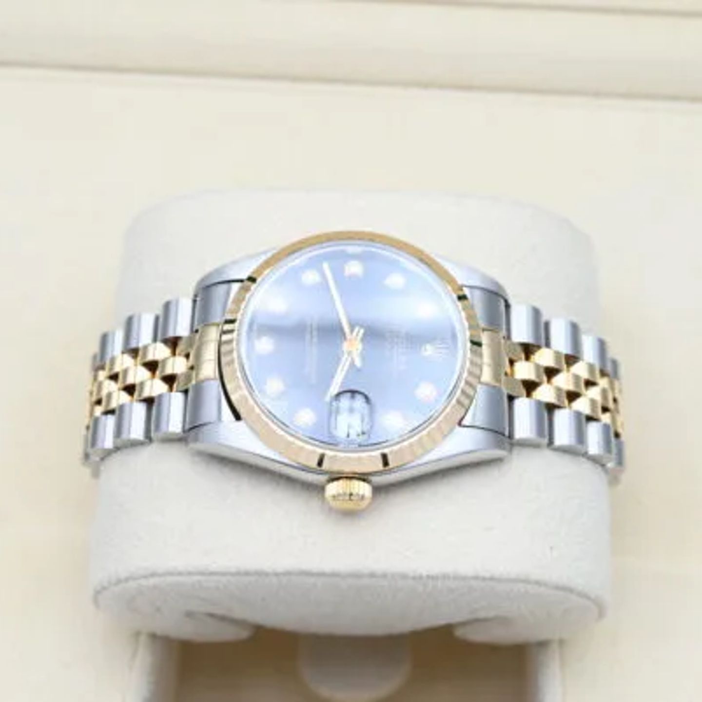 Rolex Datejust 31 68273 (1996) - Zwart wijzerplaat 31mm Goud/Staal (4/7)