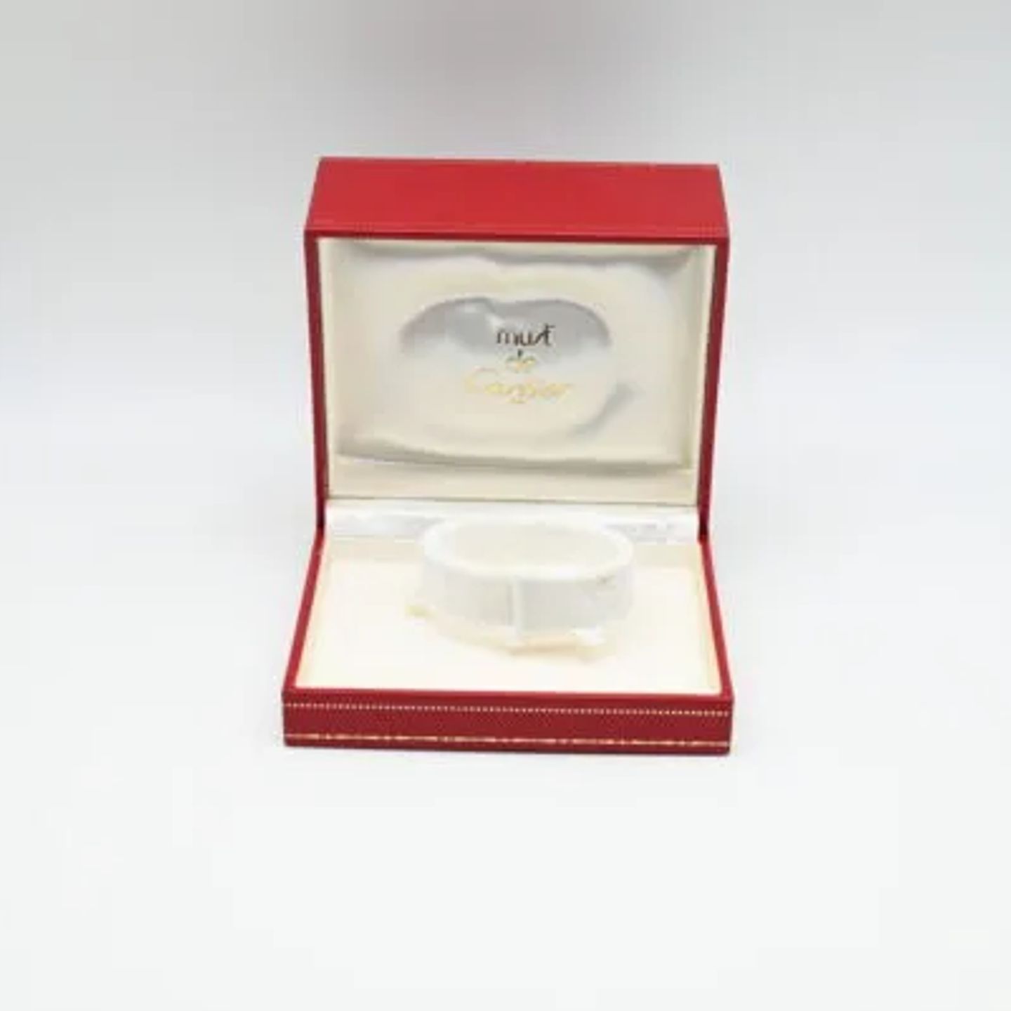 Cartier Tank Vermeil 1613 (Onbekend (willekeurig serienummer)) - Wit wijzerplaat 20mm Zilver (2/8)