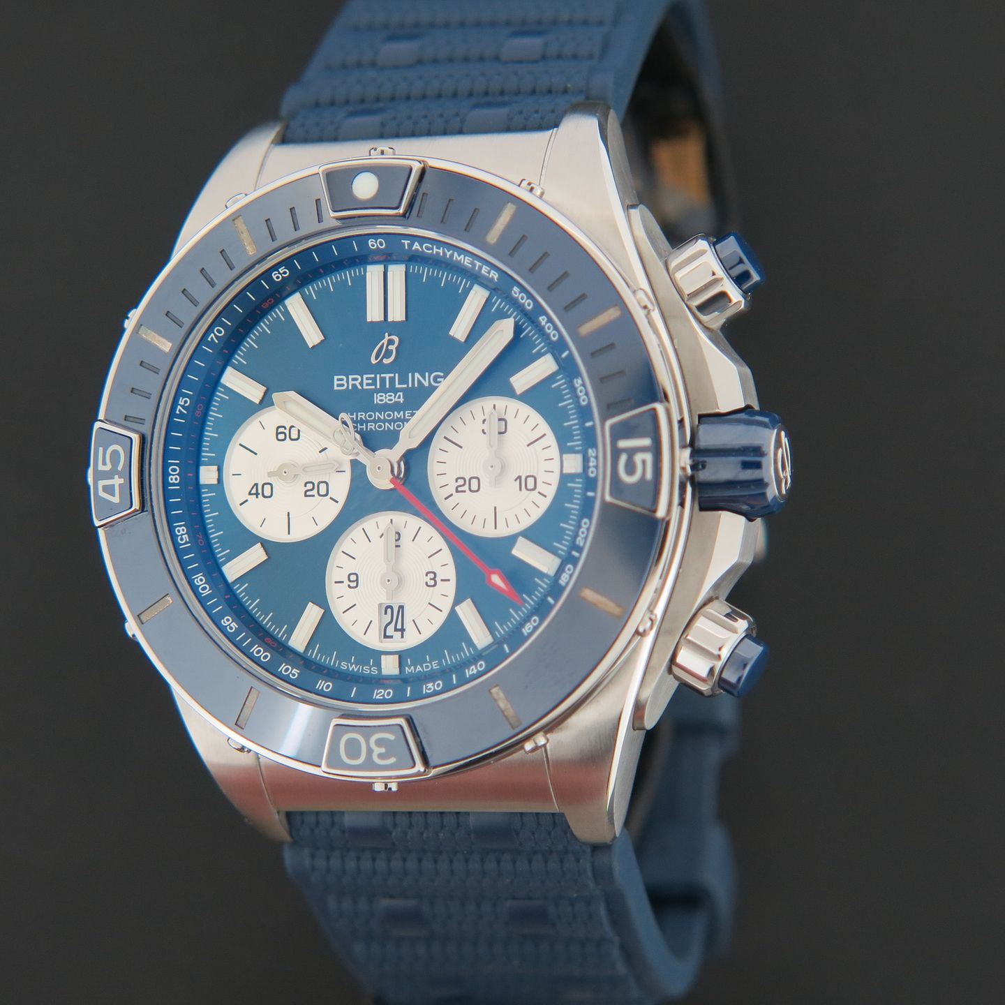 Breitling Chronomat AB0136161C1S1 (2023) - Blue dial 44 mm Steel case (1/6)