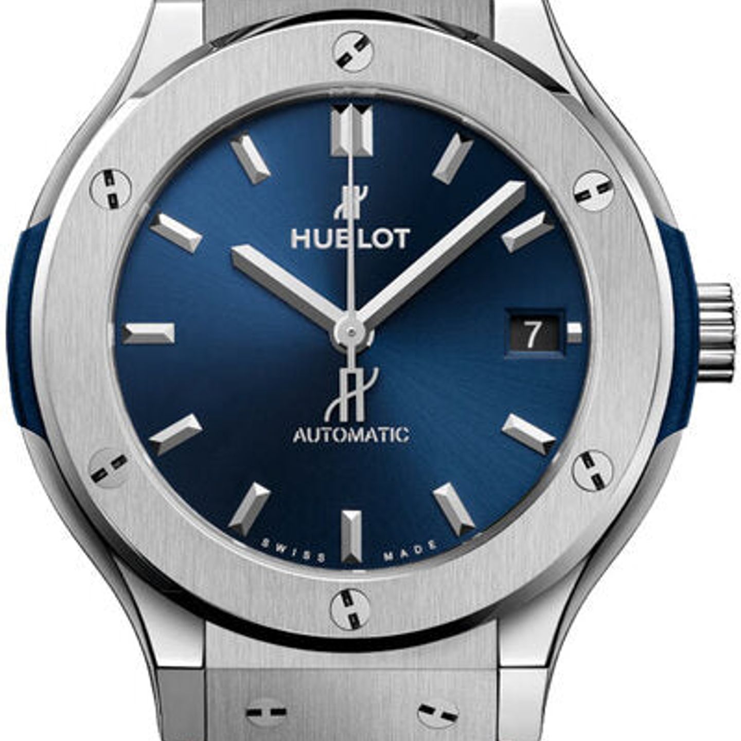 Hublot Classic Fusion Blue 565.NX.7170.RX (2026) - Blauw wijzerplaat 38mm Titanium (1/1)