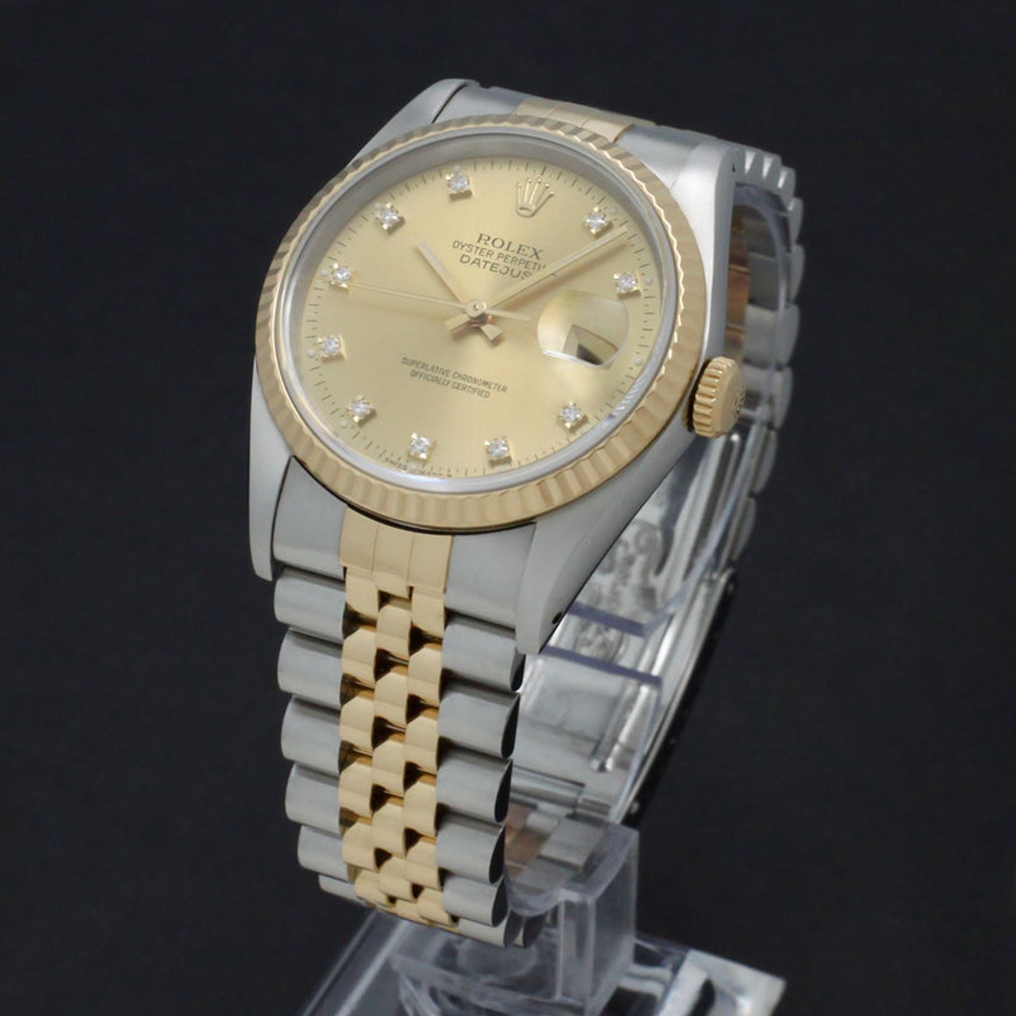 Rolex Datejust 36 16233 (1991) - Goud wijzerplaat 36mm Goud/Staal (5/7)