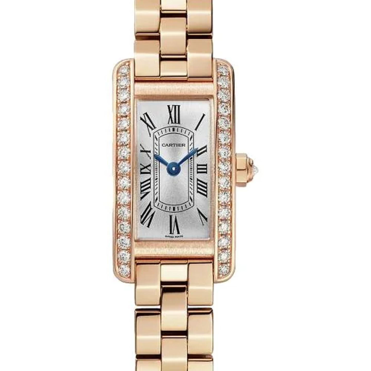 Cartier Tank Américaine WJTA0057 (2026) - Silver dial 15 mm Rose Gold case (1/1)