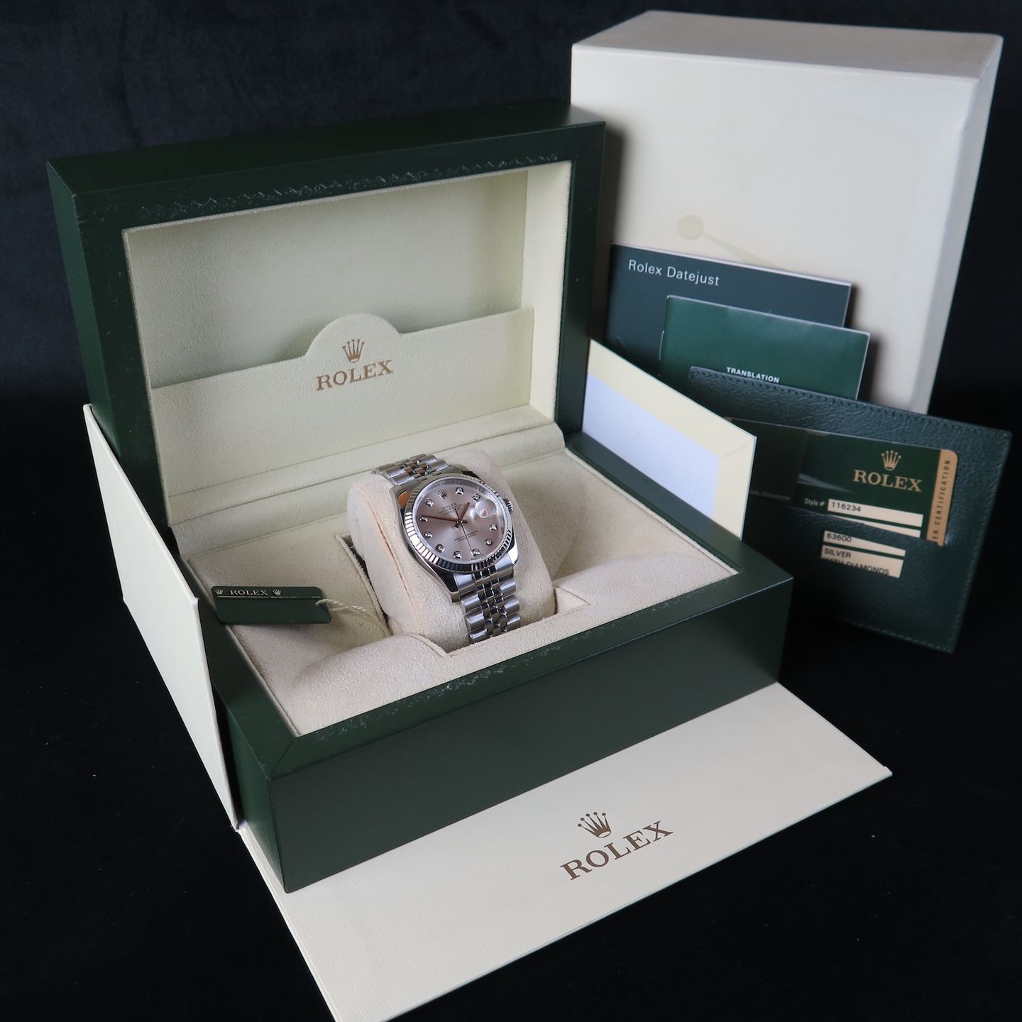 Rolex Datejust 36 116234 (2012) - Zilver wijzerplaat 36mm Staal (8/8)