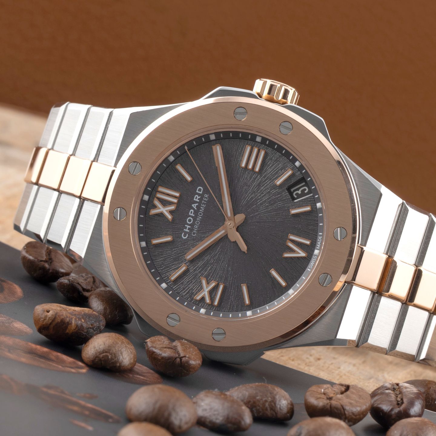 Chopard Alpine Eagle 298600-6001 (Unknown (random serial)) - Grey dial 41 mm Steel case (2/8)