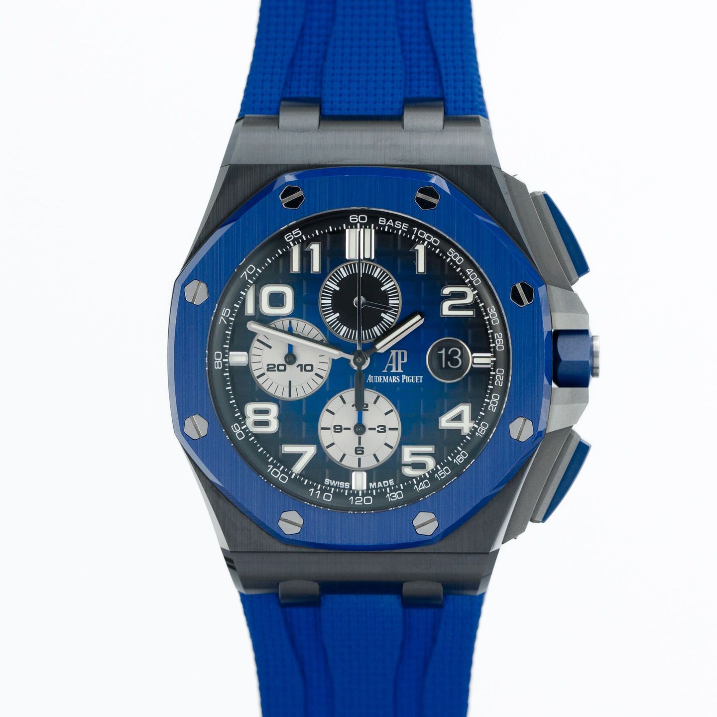 Audemars Piguet Royal Oak Offshore Chronograph 26405CE.OO.A030CA.01 (2023) - Blauw wijzerplaat 44mm Keramiek (1/7)