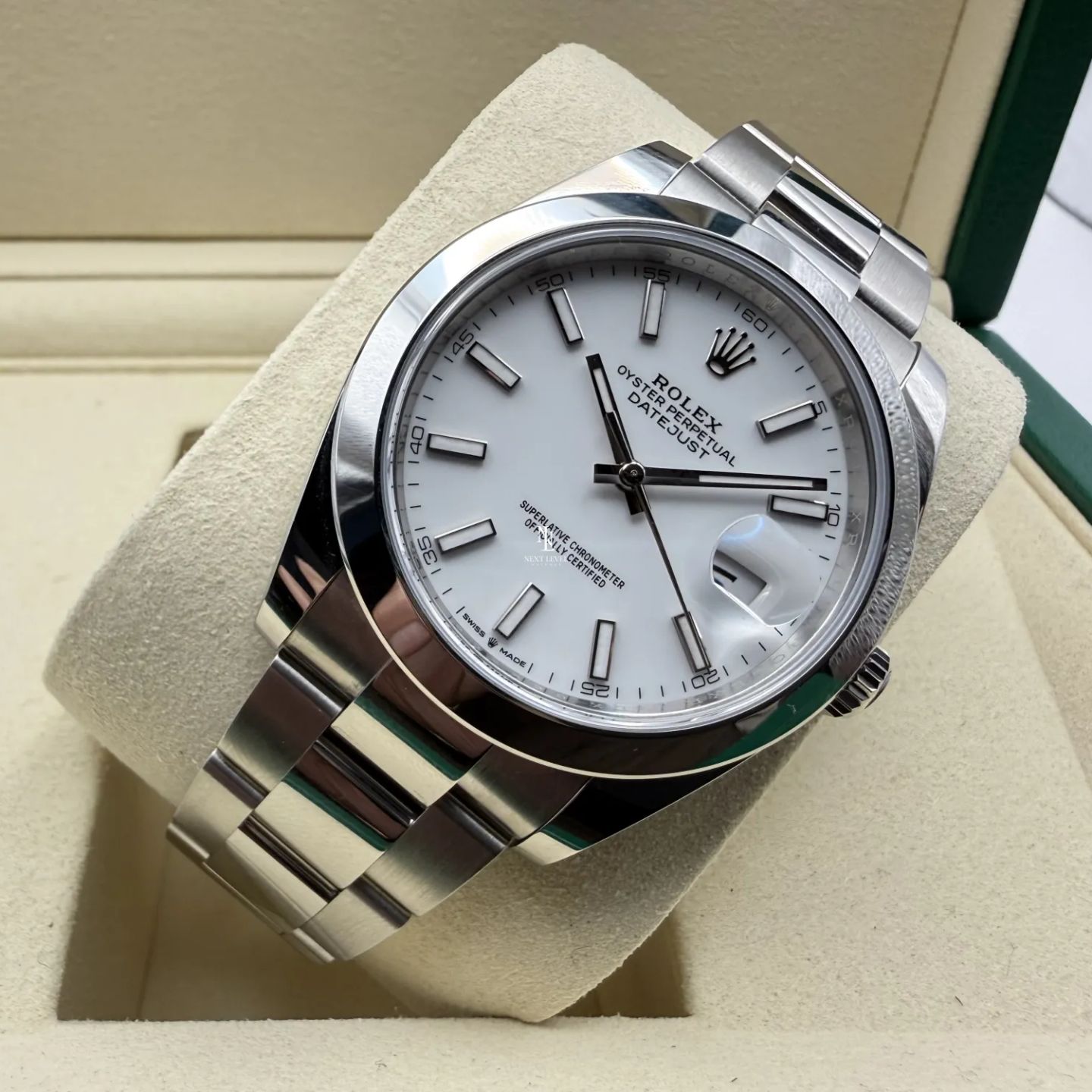 Rolex Datejust 41 126300 (2026) - Wit wijzerplaat 41mm Staal (3/8)