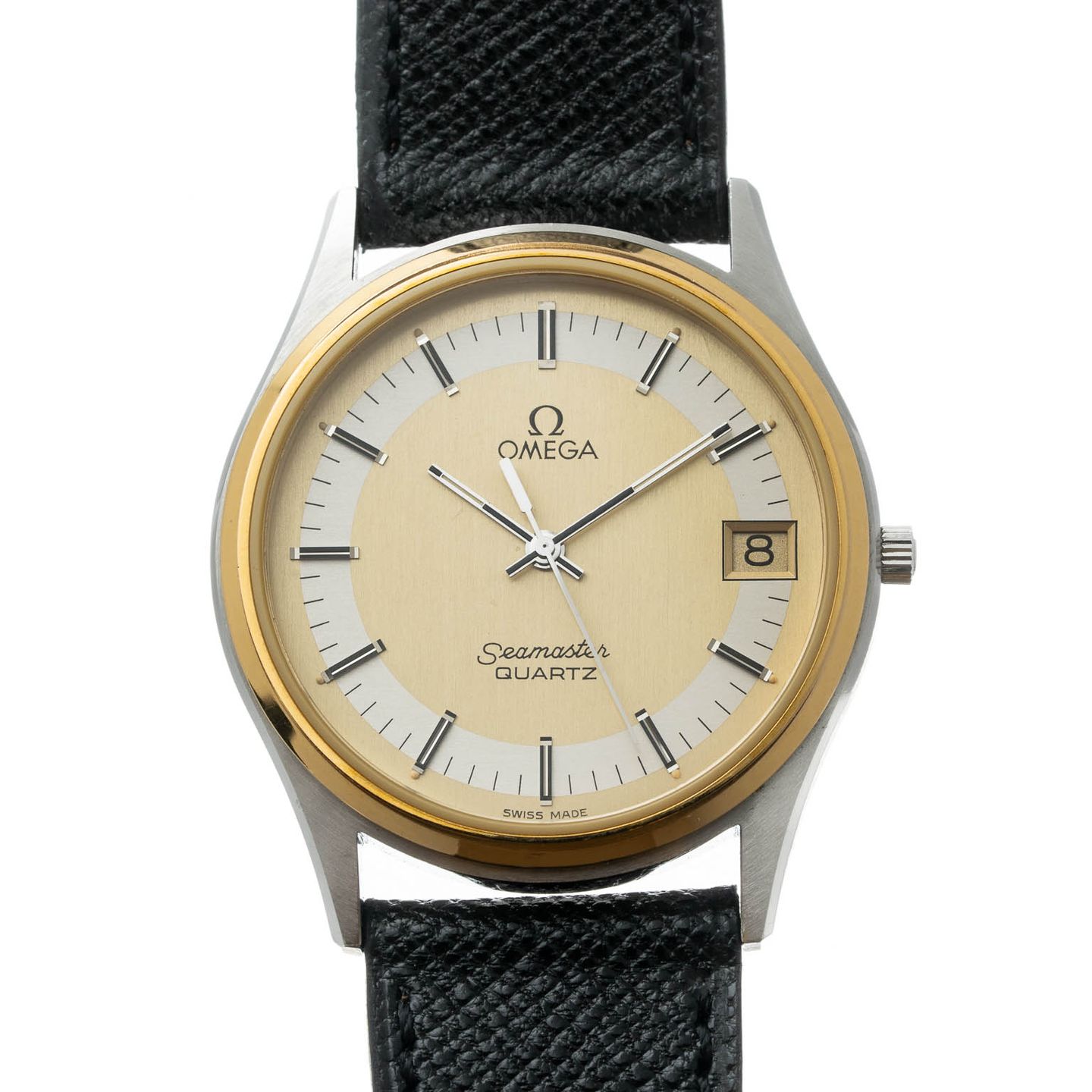 Omega Seamaster 196.0216 (1983) - Multi-colour dial 34 mm Gold/Steel case (1/8)