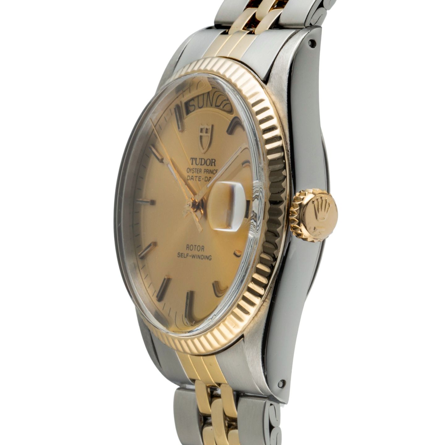 Tudor Prince Date Day 94613 (1982) - Zilver wijzerplaat 36mm Staal (6/8)