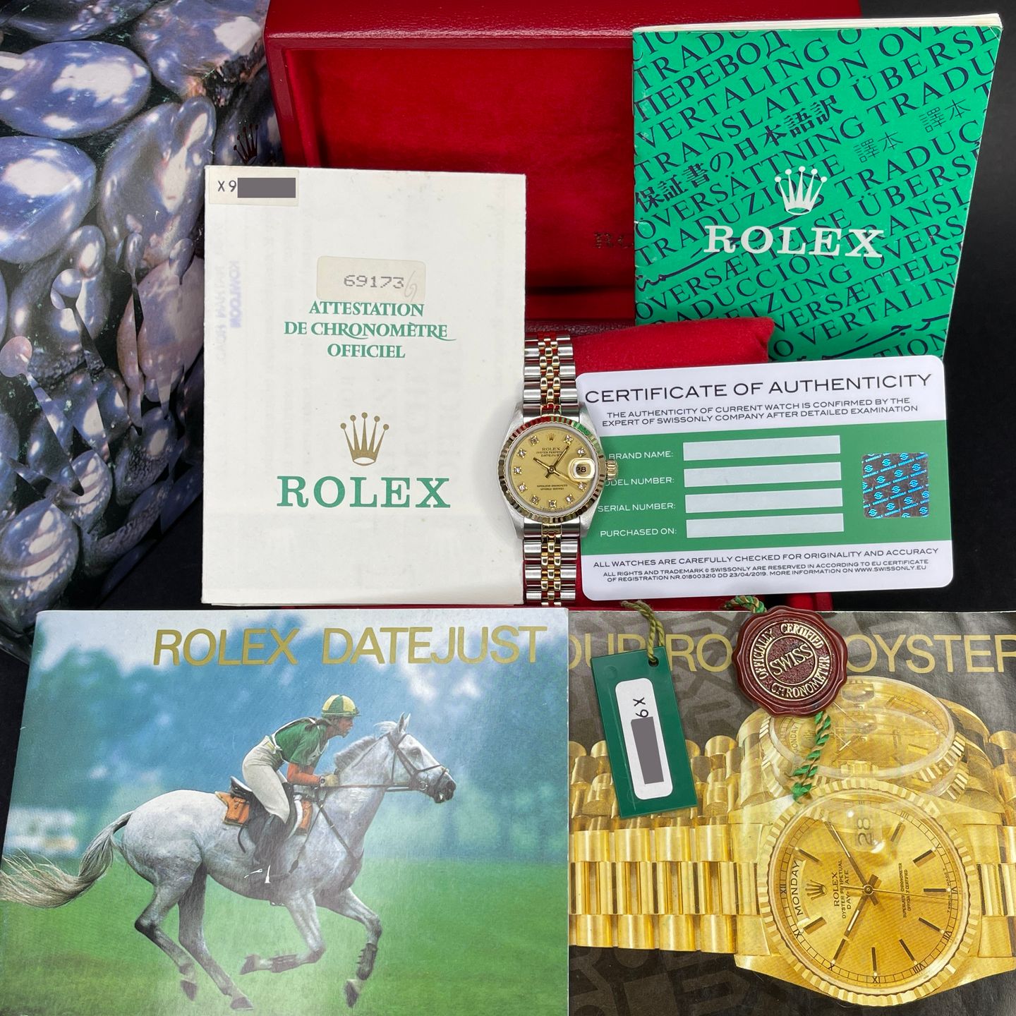 Rolex Lady-Datejust 69173 (1991) - 26mm Goud/Staal (2/8)