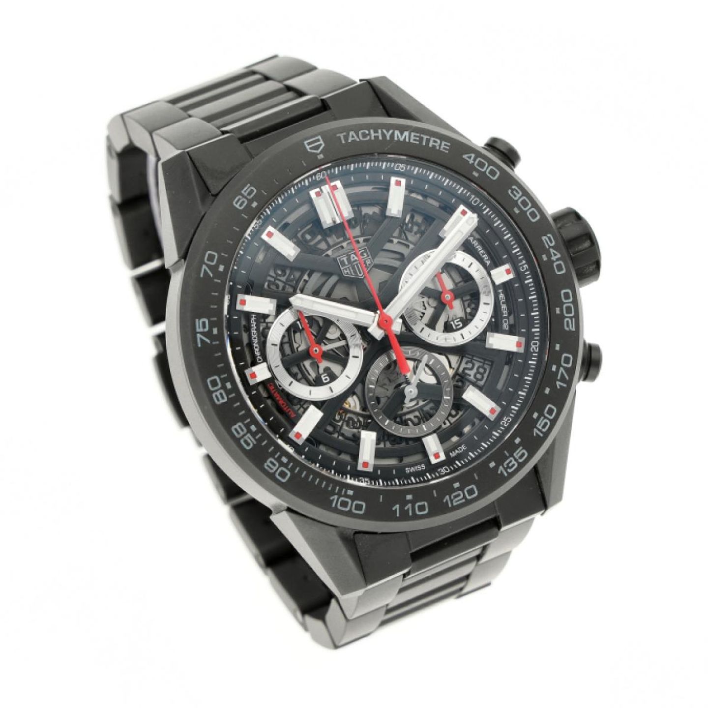 TAG Heuer Carrera CBG2A90.BH0653 (2022) - Transparent dial 45 mm Ceramic case (3/8)