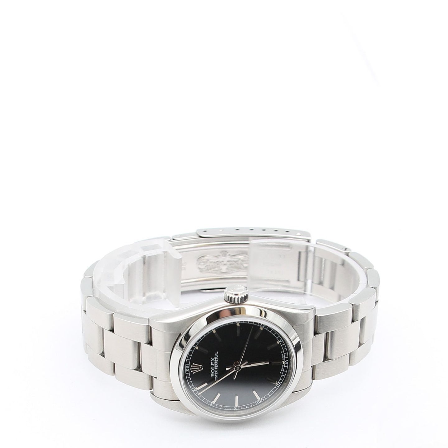 Rolex Oyster Perpetual 31 67480 (Unknown (random serial)) - Black dial 31 mm Steel case (8/8)