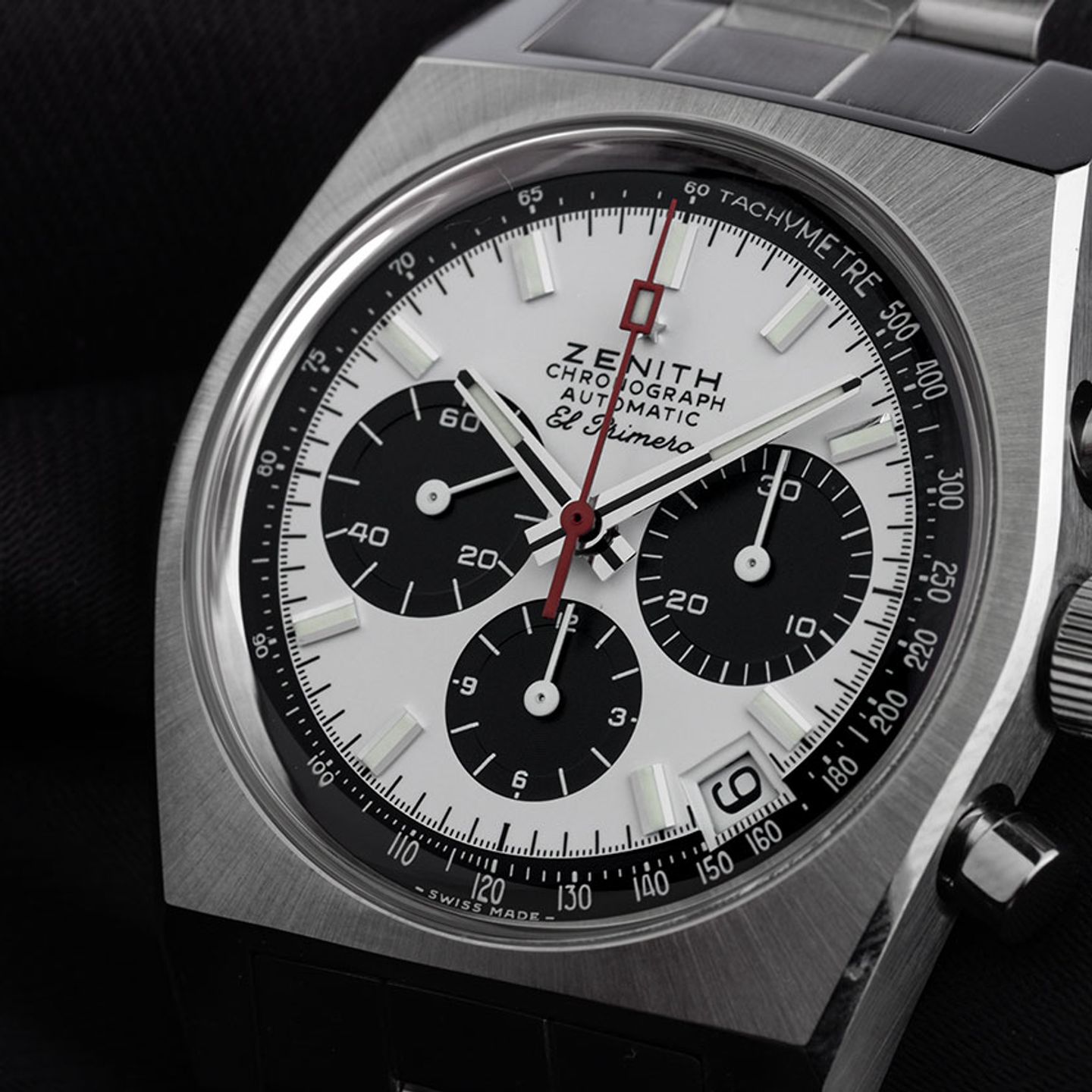 Zenith El Primero Chronomaster 03.A384.400/21.M384 (2026) - White dial 37 mm Steel case (3/8)