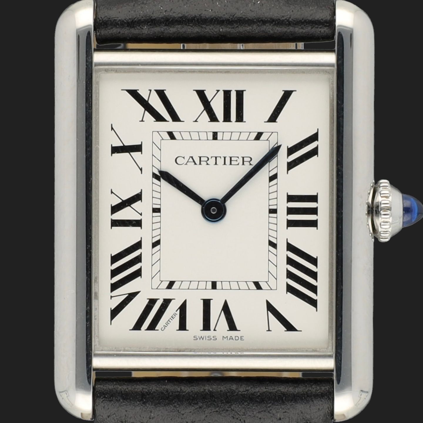 Cartier Tank WSTA0062 (2022) - Silver dial 34 mm Steel case (2/8)