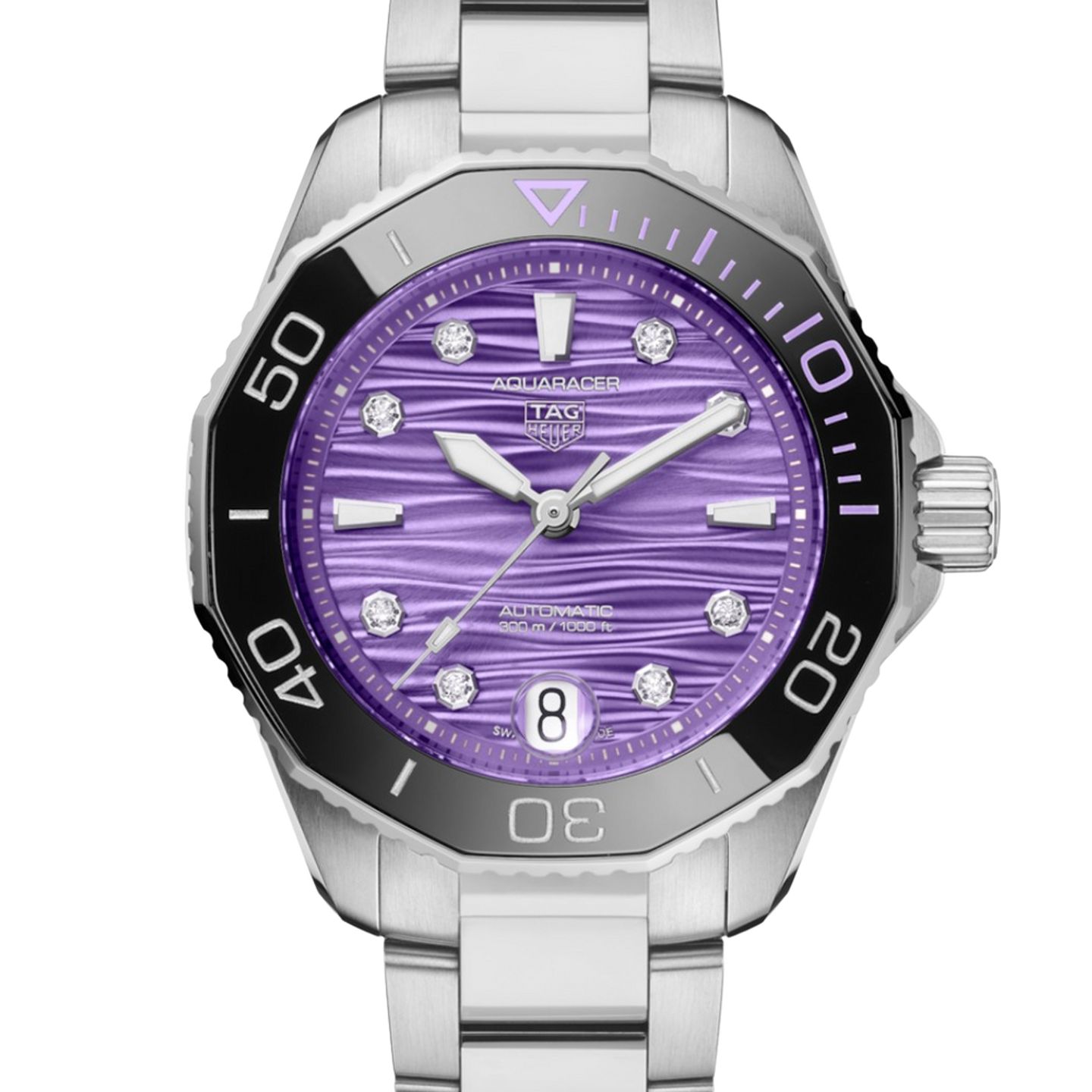 TAG Heuer Aquaracer Lady WBP231J.BA0618 (2025) - Roze wijzerplaat 36mm Staal (1/1)