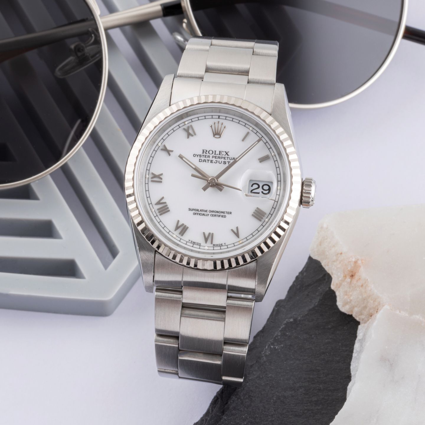 Rolex Datejust 36 16234 (Onbekend (willekeurig serienummer)) - 36mm Staal (1/8)