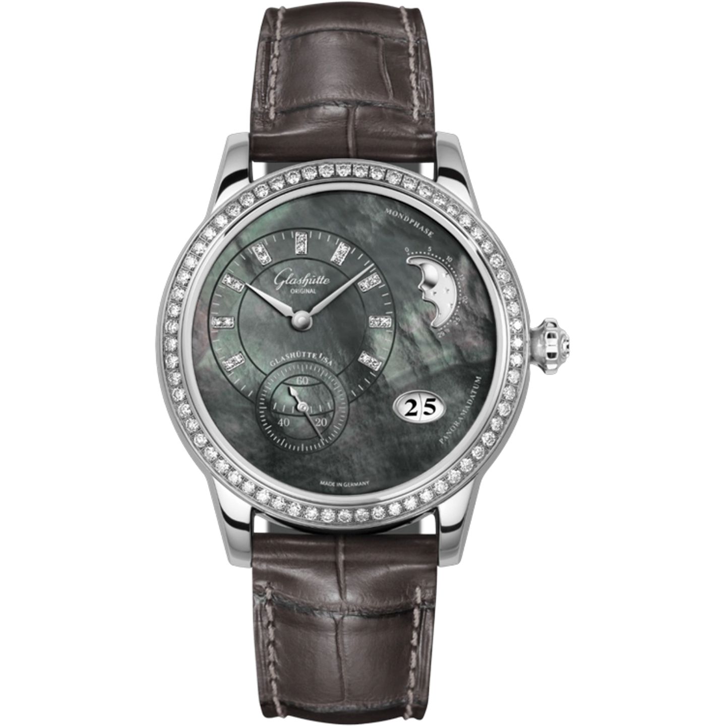 Glashütte Original PanoMatic Luna 1-90-12-02-12-02 (2026) - 39mm Staal (1/1)