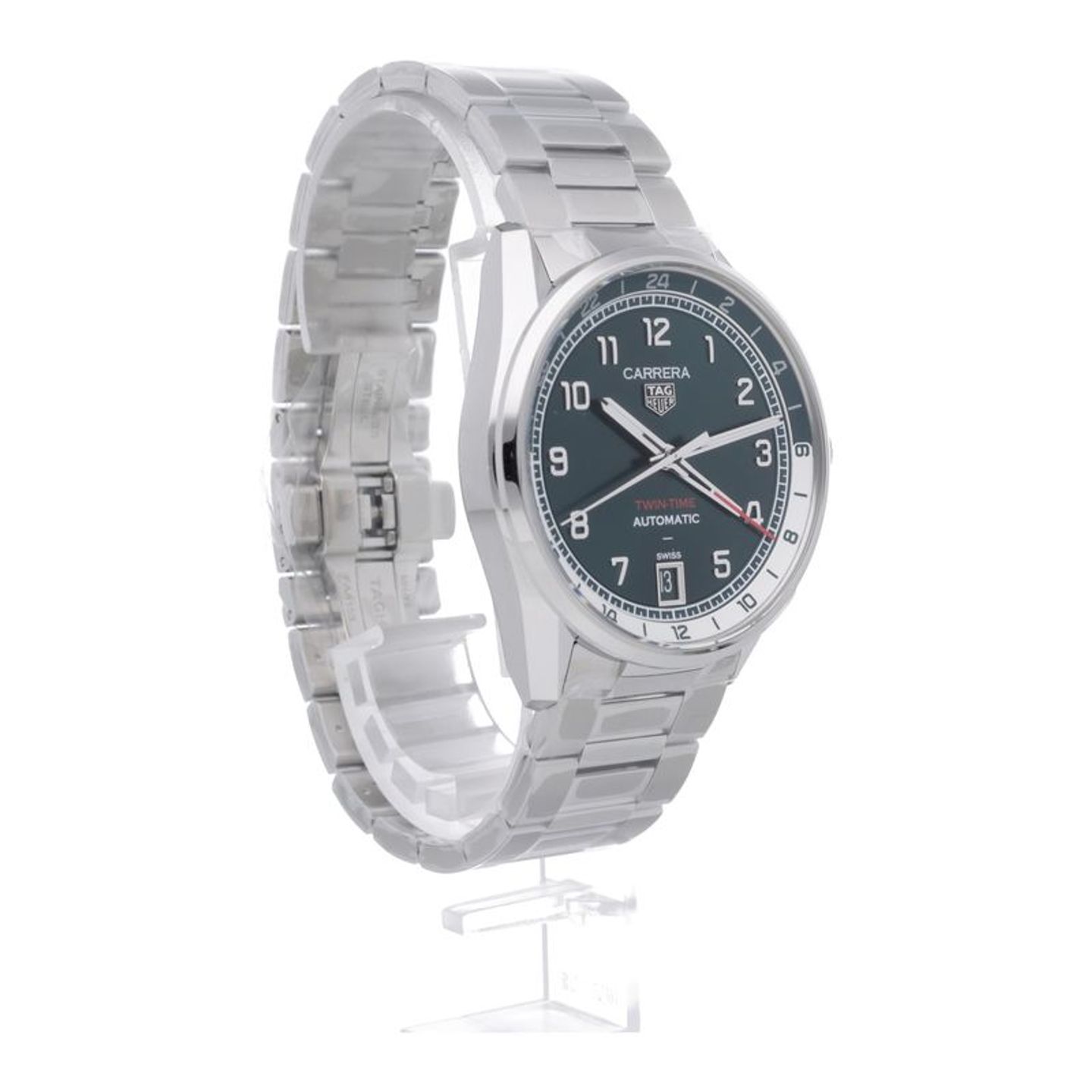 TAG Heuer Carrera WDA2114.BA0043 (2025) - Green dial 41 mm Steel case (7/7)