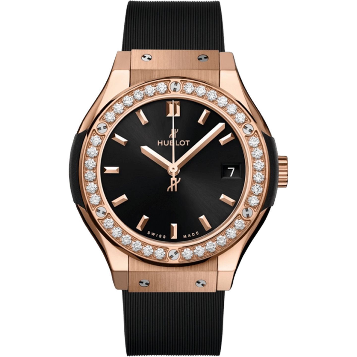 Hublot Classic Fusion Quartz 581.OX.1480.RX.1104 (2025) - Black dial 33 mm Rose Gold case (1/1)