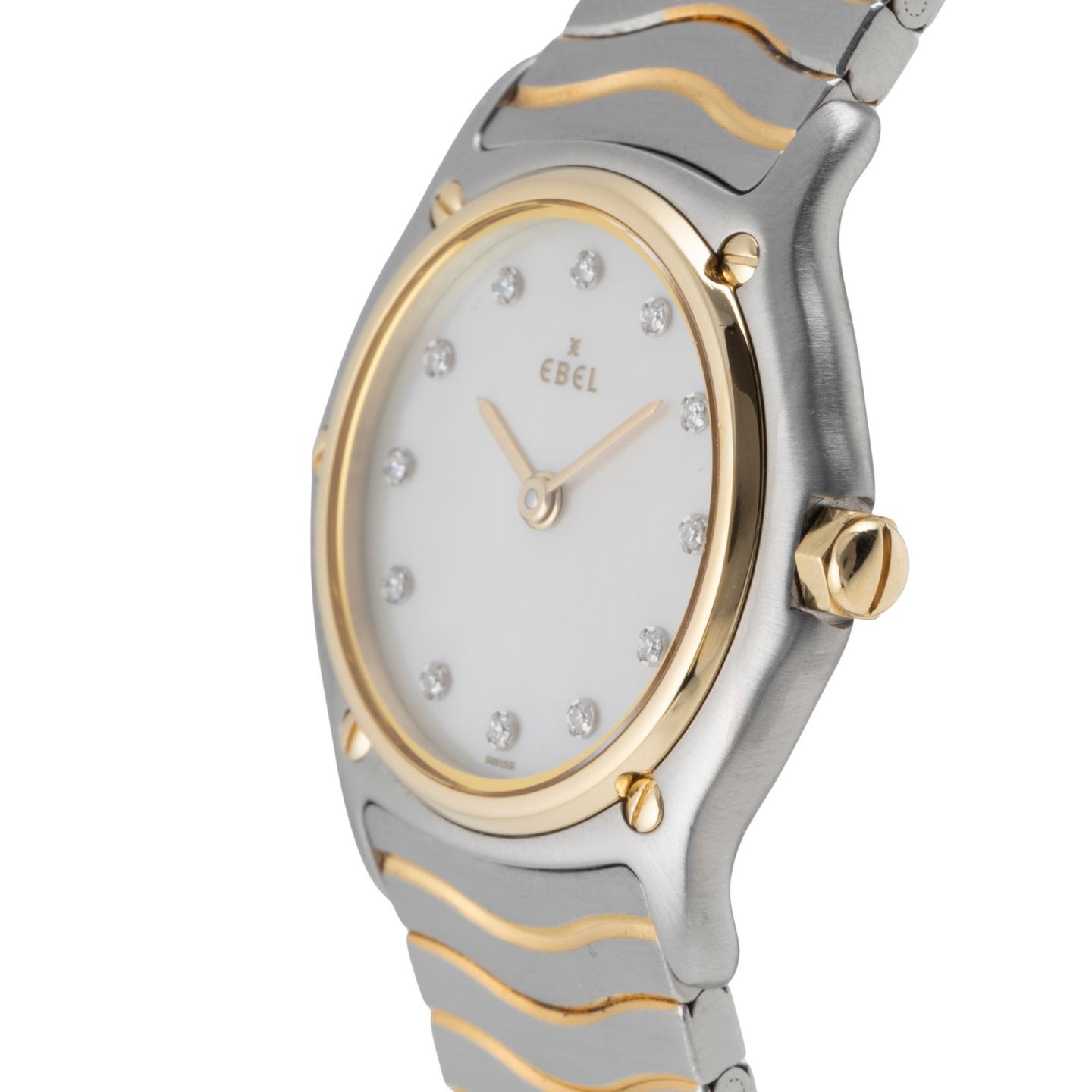Ebel Classic 1090121 (2000) - Silver dial 28 mm Gold/Steel case (6/8)
