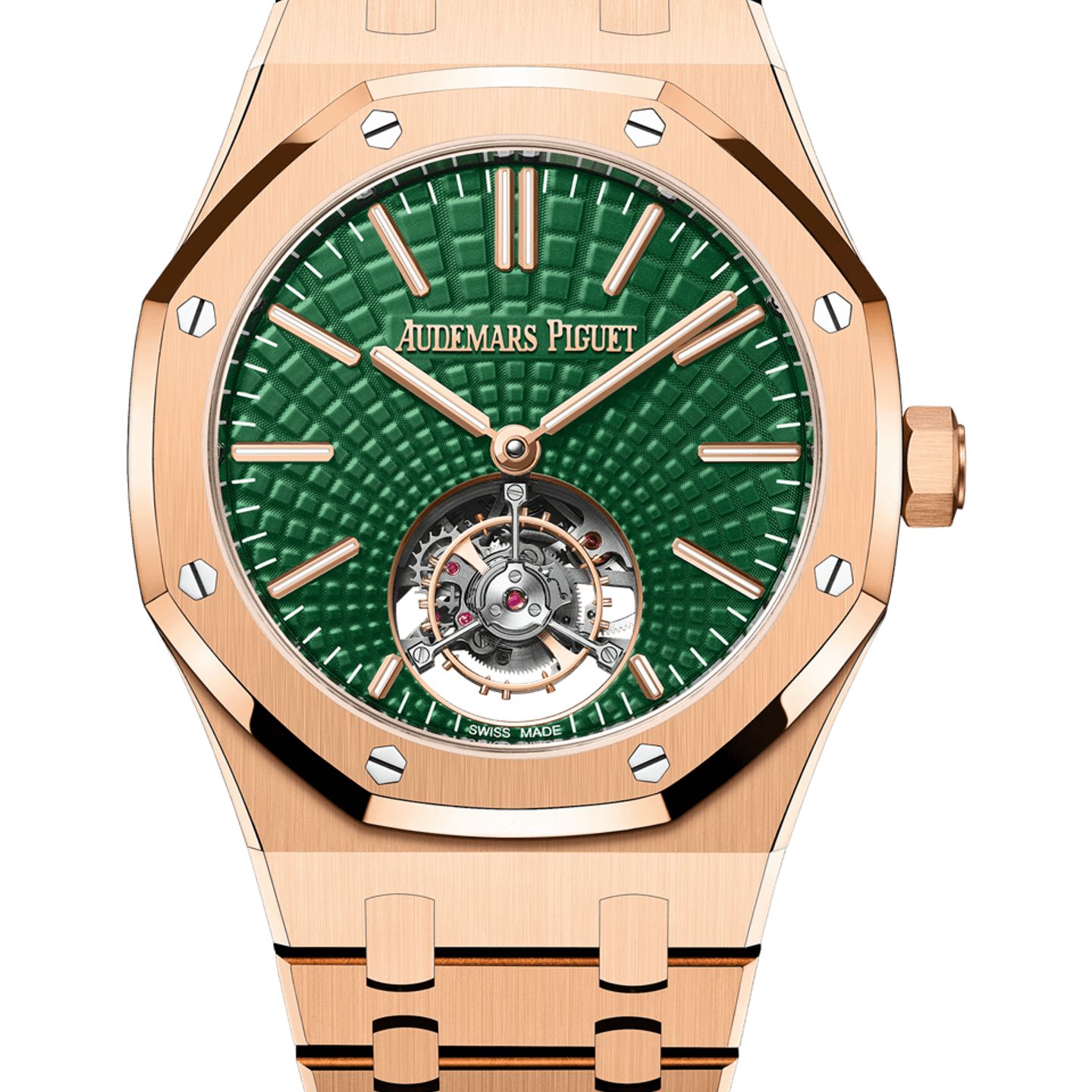 Audemars Piguet Royal Oak Tourbillon 26533OR.OO.1220OR.01 (2025) - Green dial 41 mm Rose Gold case (1/1)