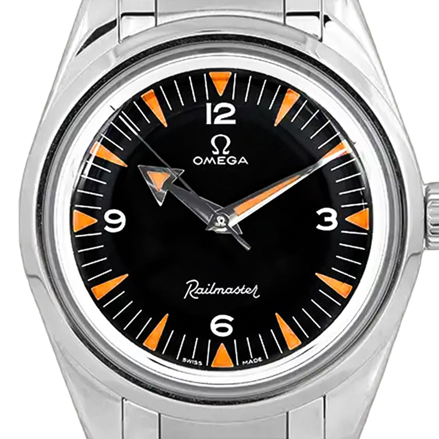 Omega Seamaster Railmaster 220.10.38.20.01.002 (Onbekend (willekeurig serienummer)) - Zwart wijzerplaat 38mm Staal (2/3)