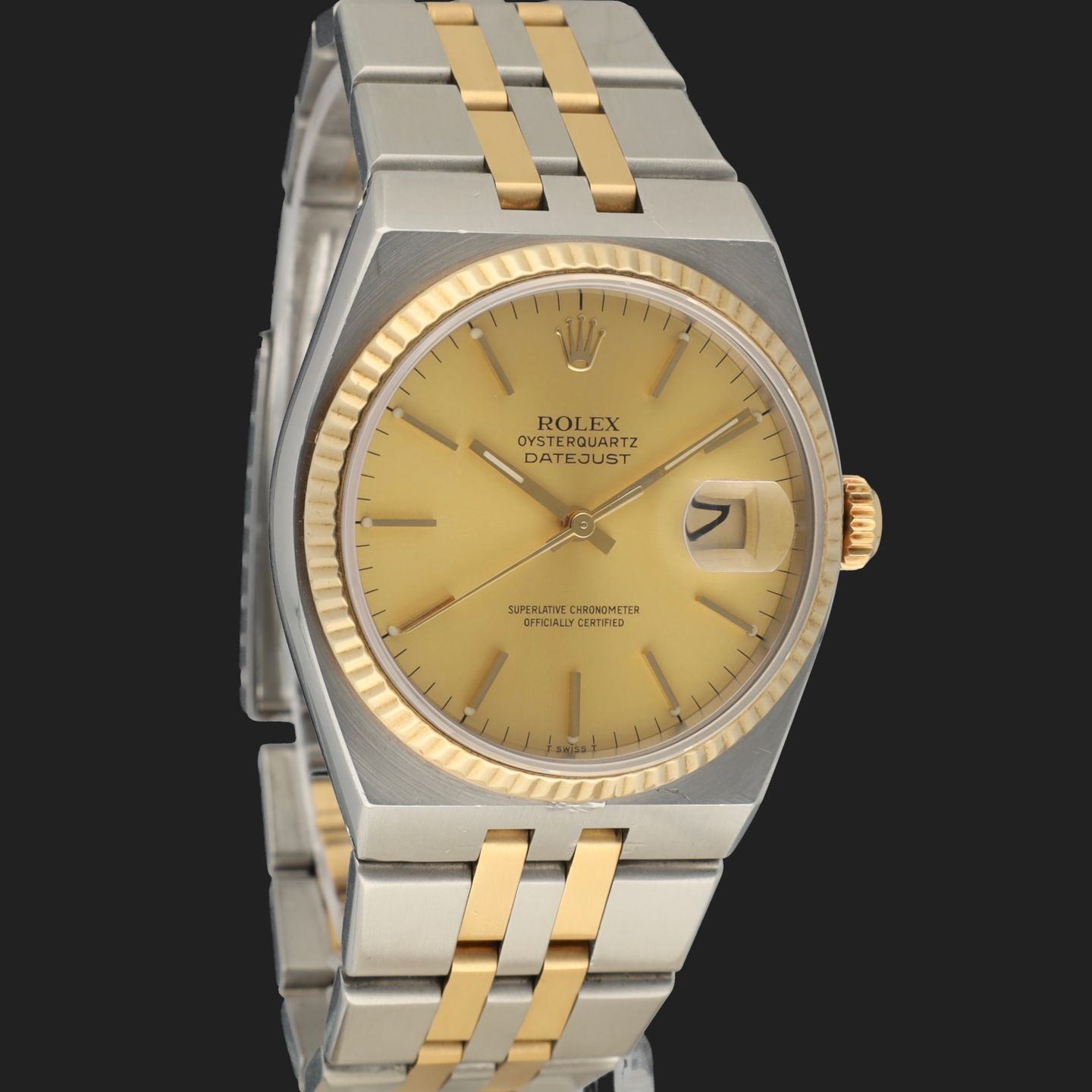 Rolex Datejust Oysterquartz 17013 (Onbekend (willekeurig serienummer)) - 36mm Goud/Staal (4/7)