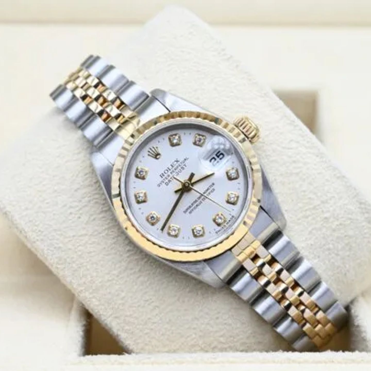 Rolex Lady-Datejust 69173 (1999) - Silver dial 26 mm Gold/Steel case (1/7)