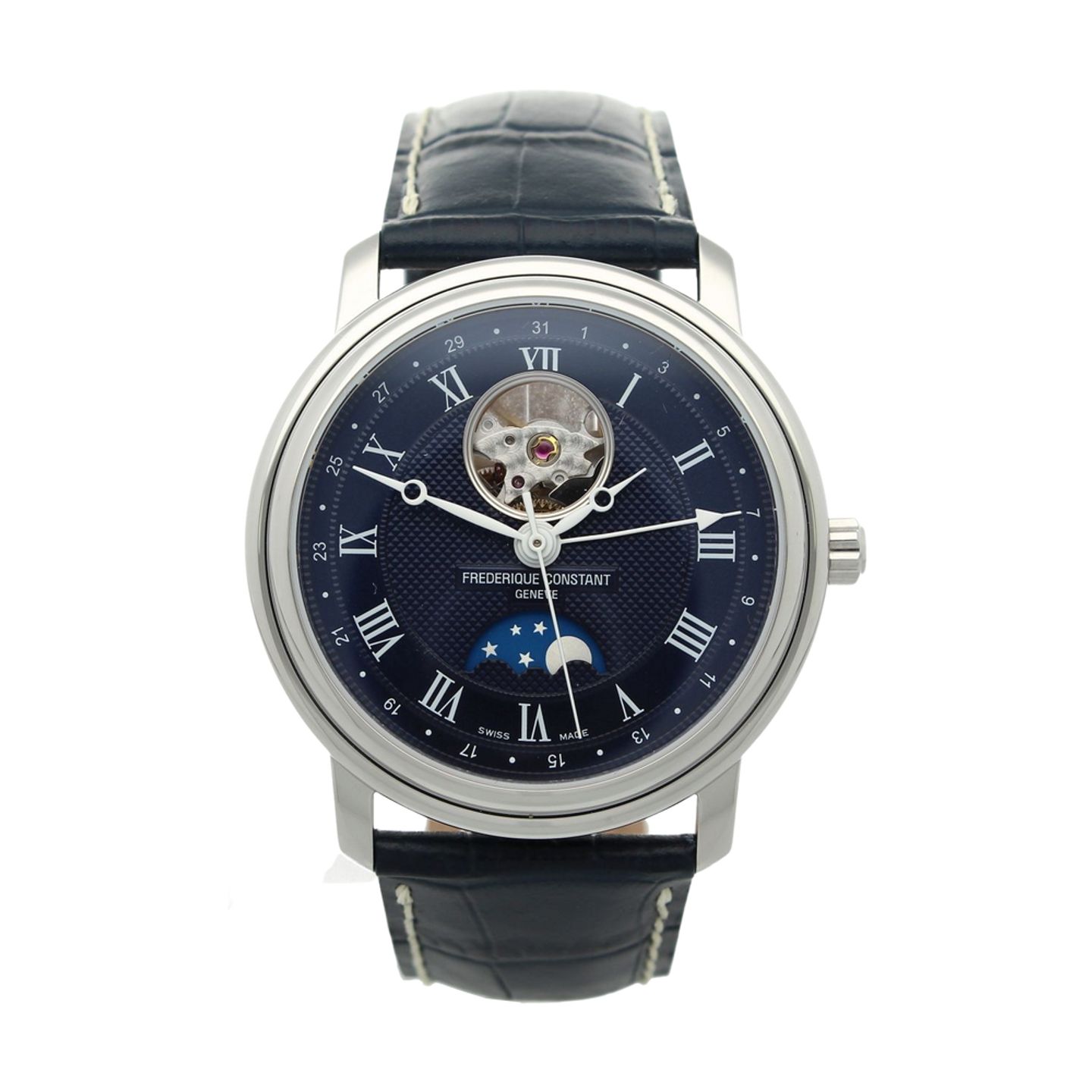 Frederique Constant Classics Moonphase FC-335MCNW4P26 (2024) - Blue dial 40 mm Steel case (1/7)