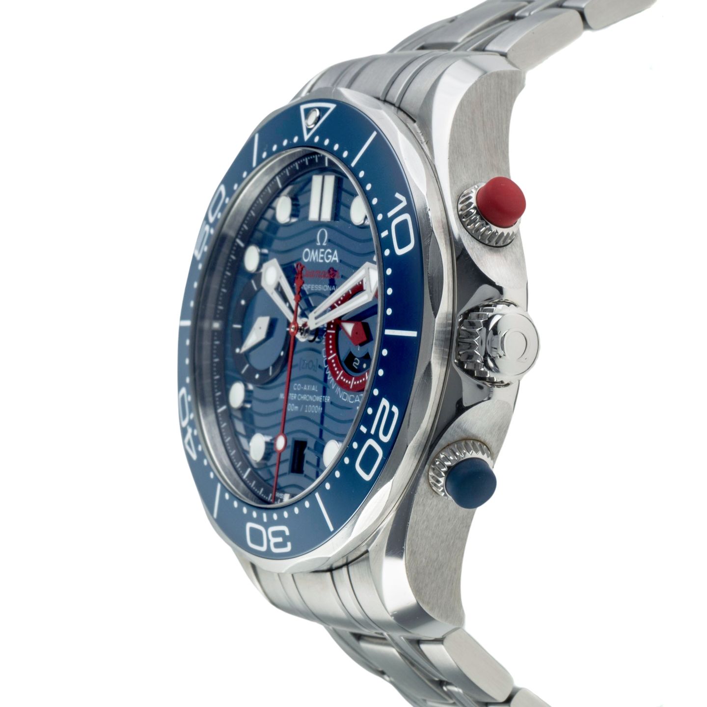 Omega Seamaster Diver 300 M 210.30.44.51.03.002 (Onbekend (willekeurig serienummer)) - Blauw wijzerplaat 44mm Staal (6/8)