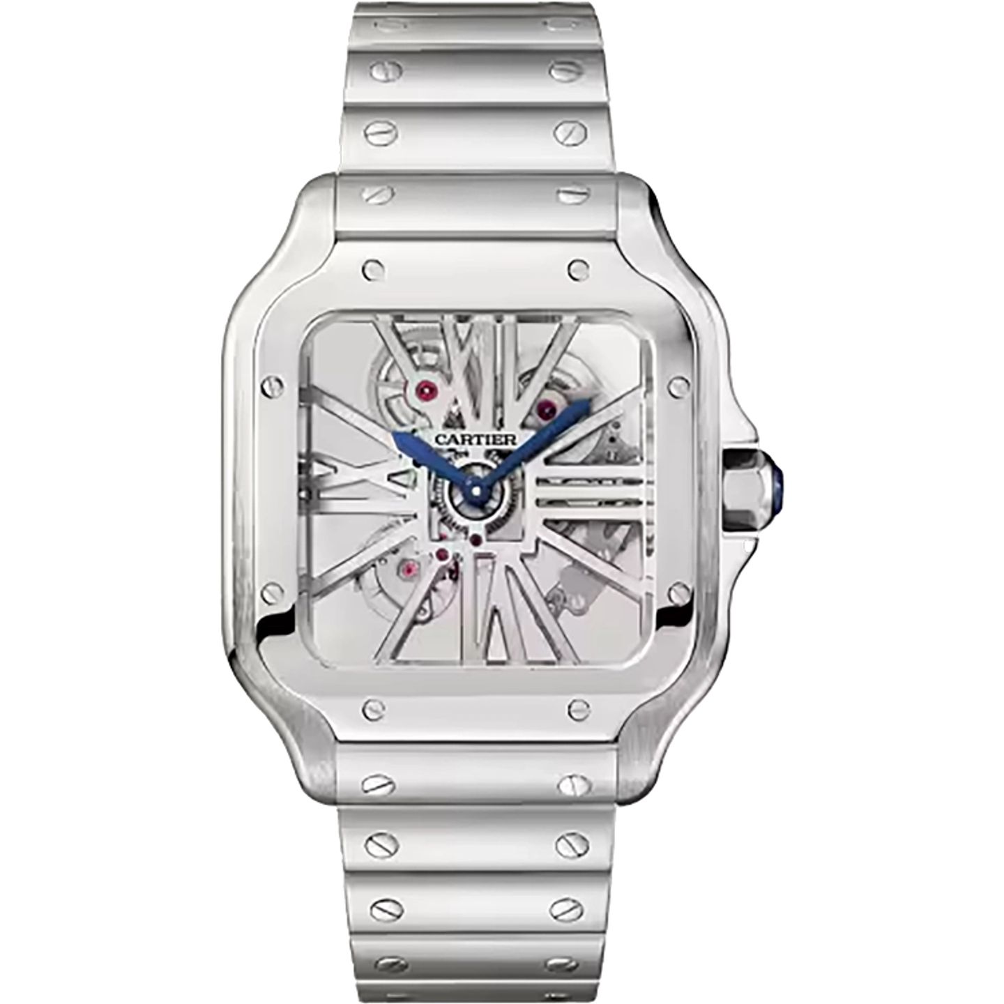 Cartier Santos WHSA0015 (2026) - Transparant wijzerplaat 40mm Staal (1/1)