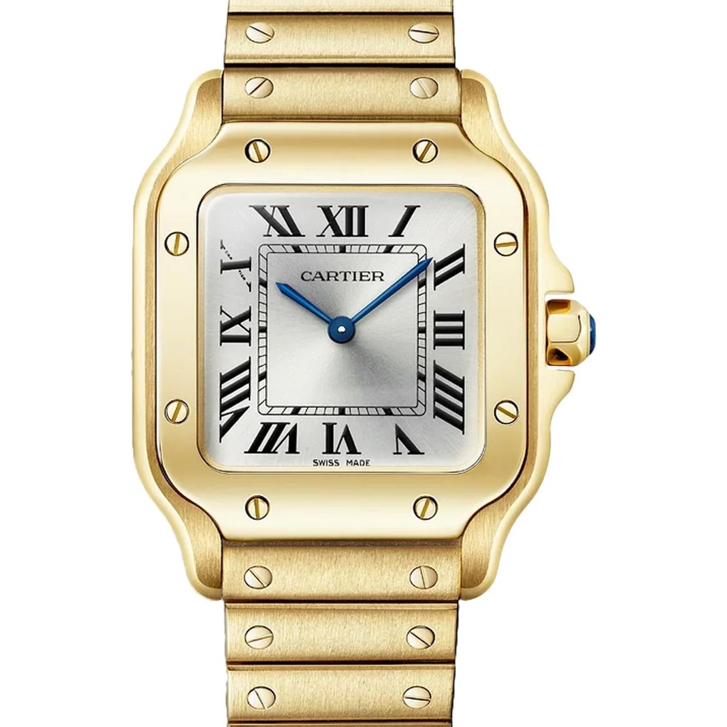 Cartier Santos Dumont WGSA0107 (2026) - Zilver wijzerplaat 34mm Geelgoud (1/1)