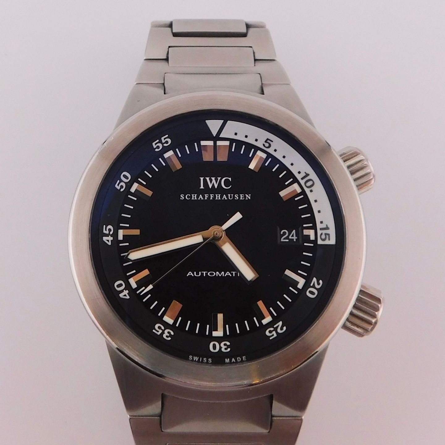 IWC Aquatimer Automatic IW354805 (2007) - Black dial 42 mm Steel case (2/6)