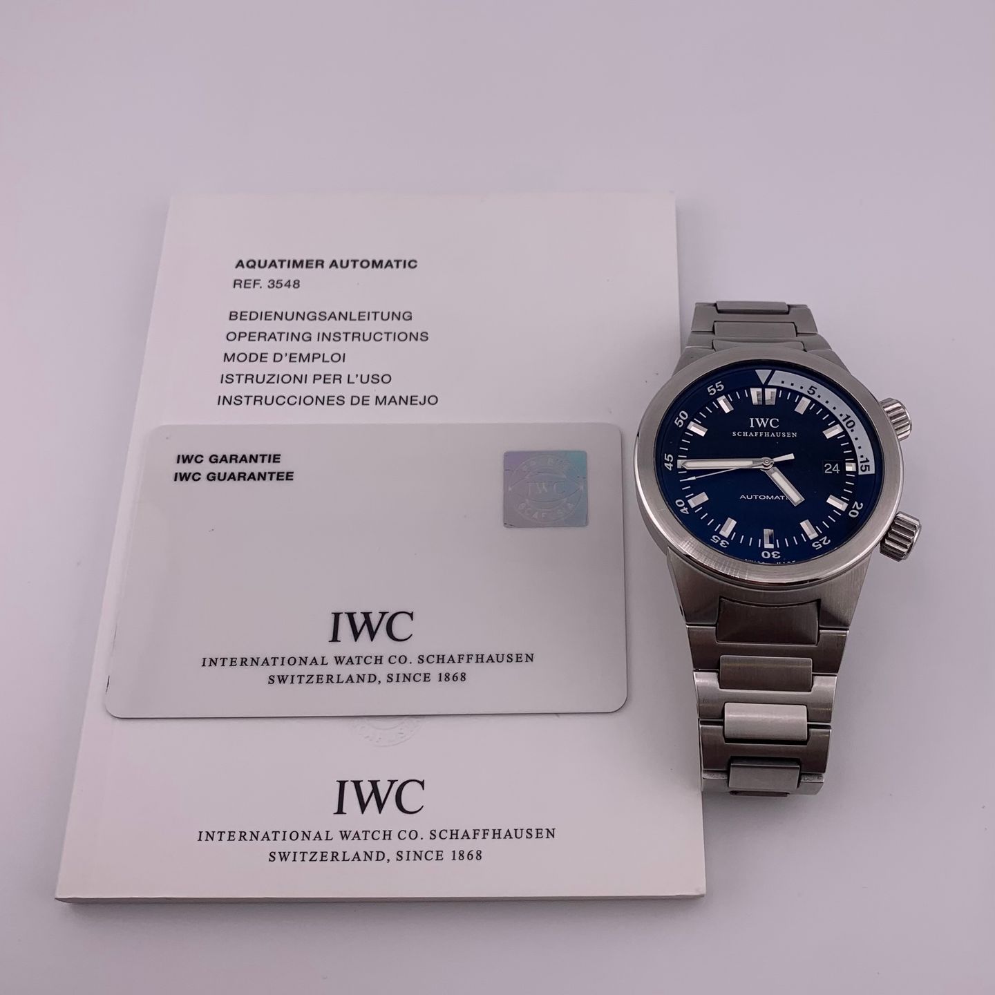 IWC Aquatimer Automatic IW354805 (2007) - Black dial 42 mm Steel case (6/6)