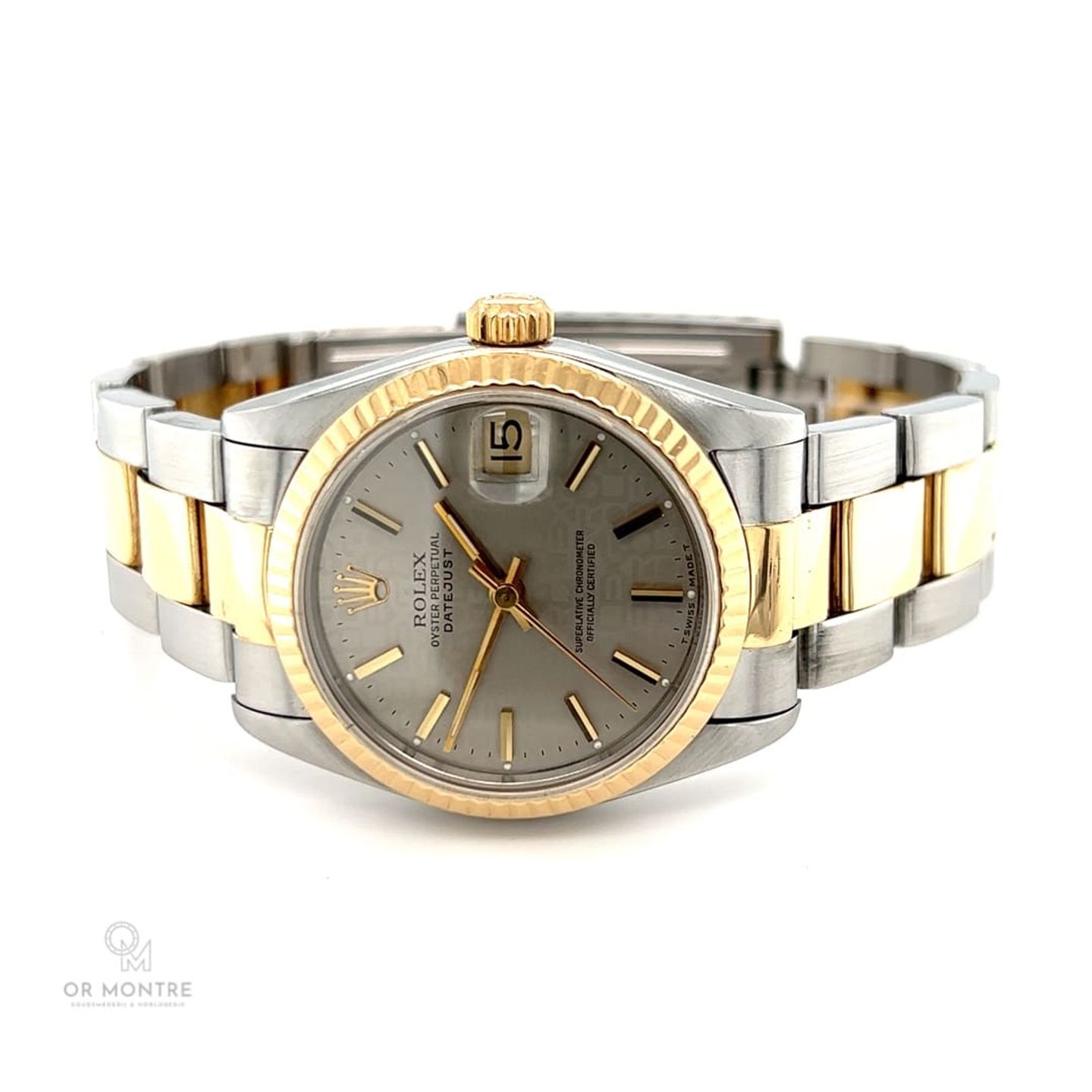 Rolex Datejust 31 68273 (1996) - Grey dial 31 mm Gold/Steel case (1/8)