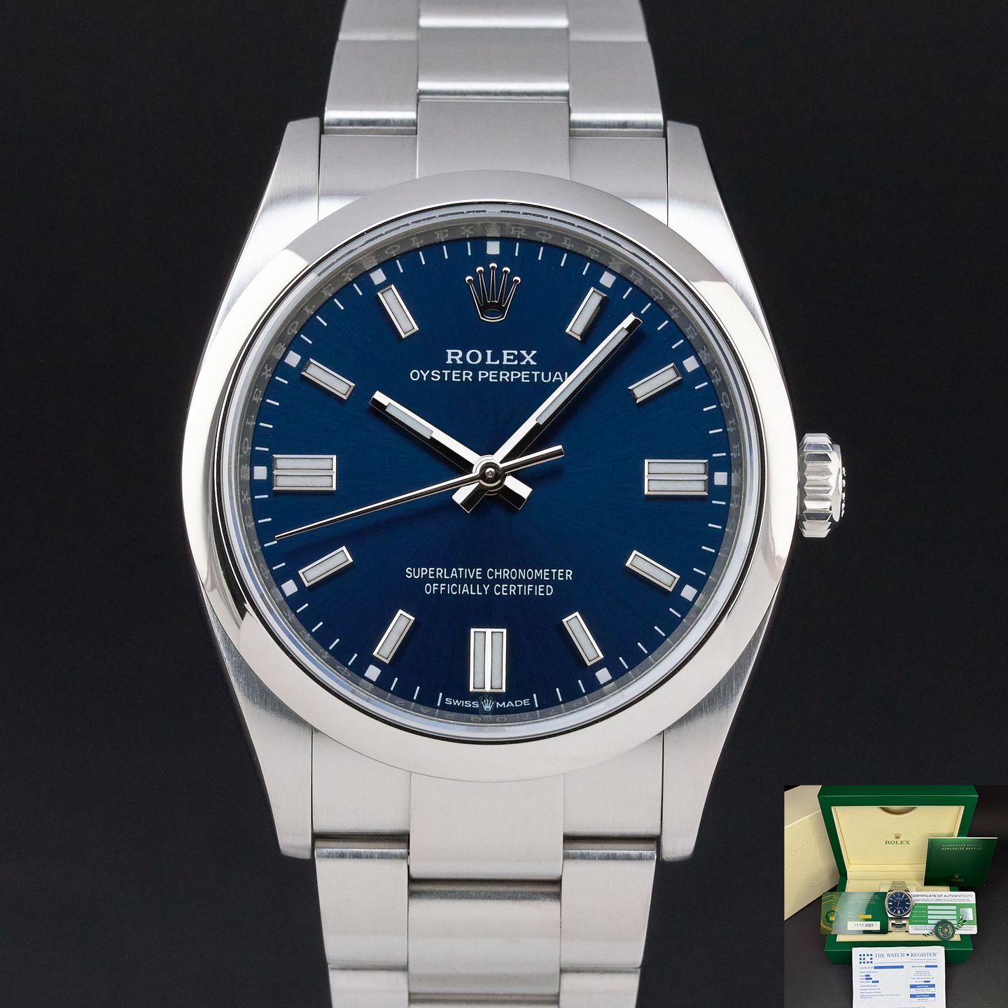 Rolex Oyster Perpetual 36 126000 (2023) - Blauw wijzerplaat 36mm Staal (1/8)