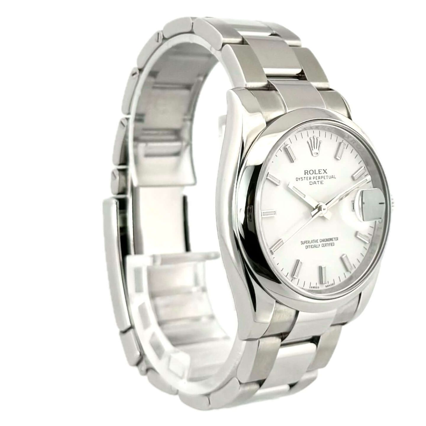 Rolex Oyster Perpetual Date 115200 (2014) - 34mm Staal (3/7)