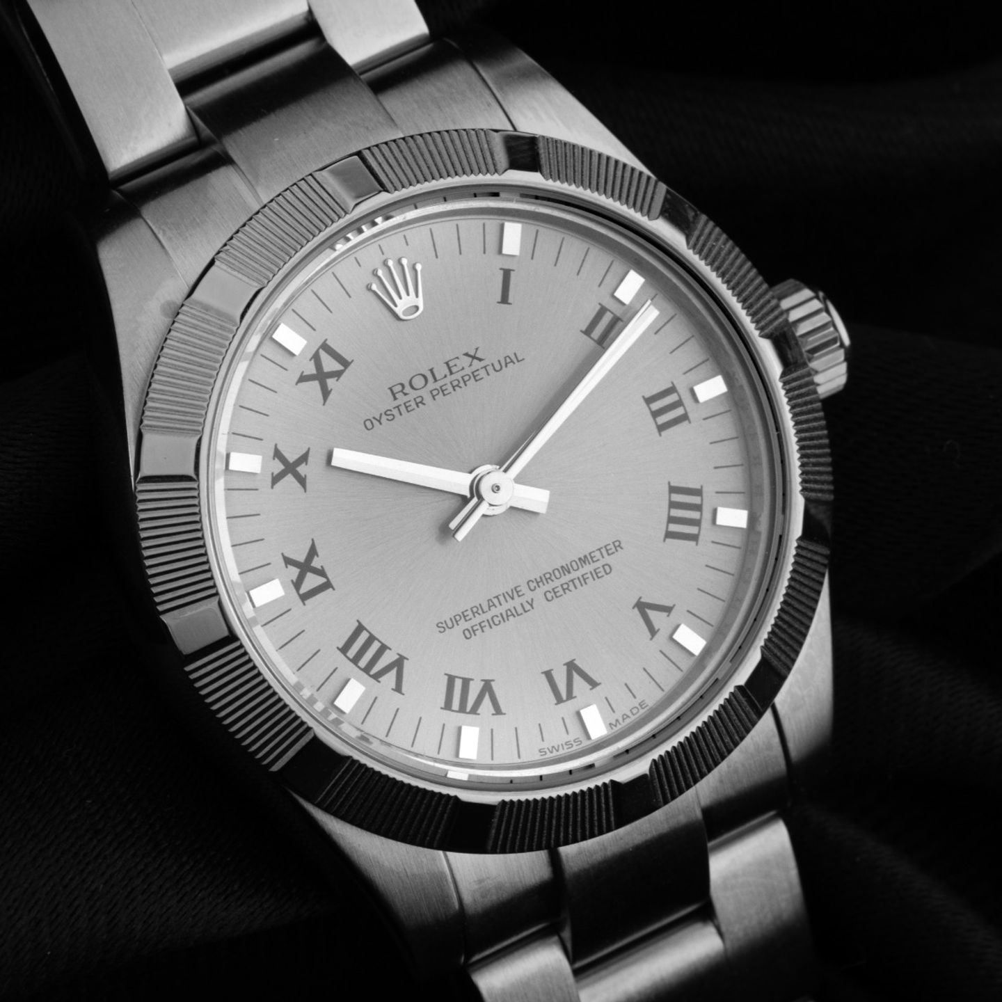 Rolex Oyster Perpetual 31 177210 (2007) - Grey dial 31 mm Steel case (3/8)