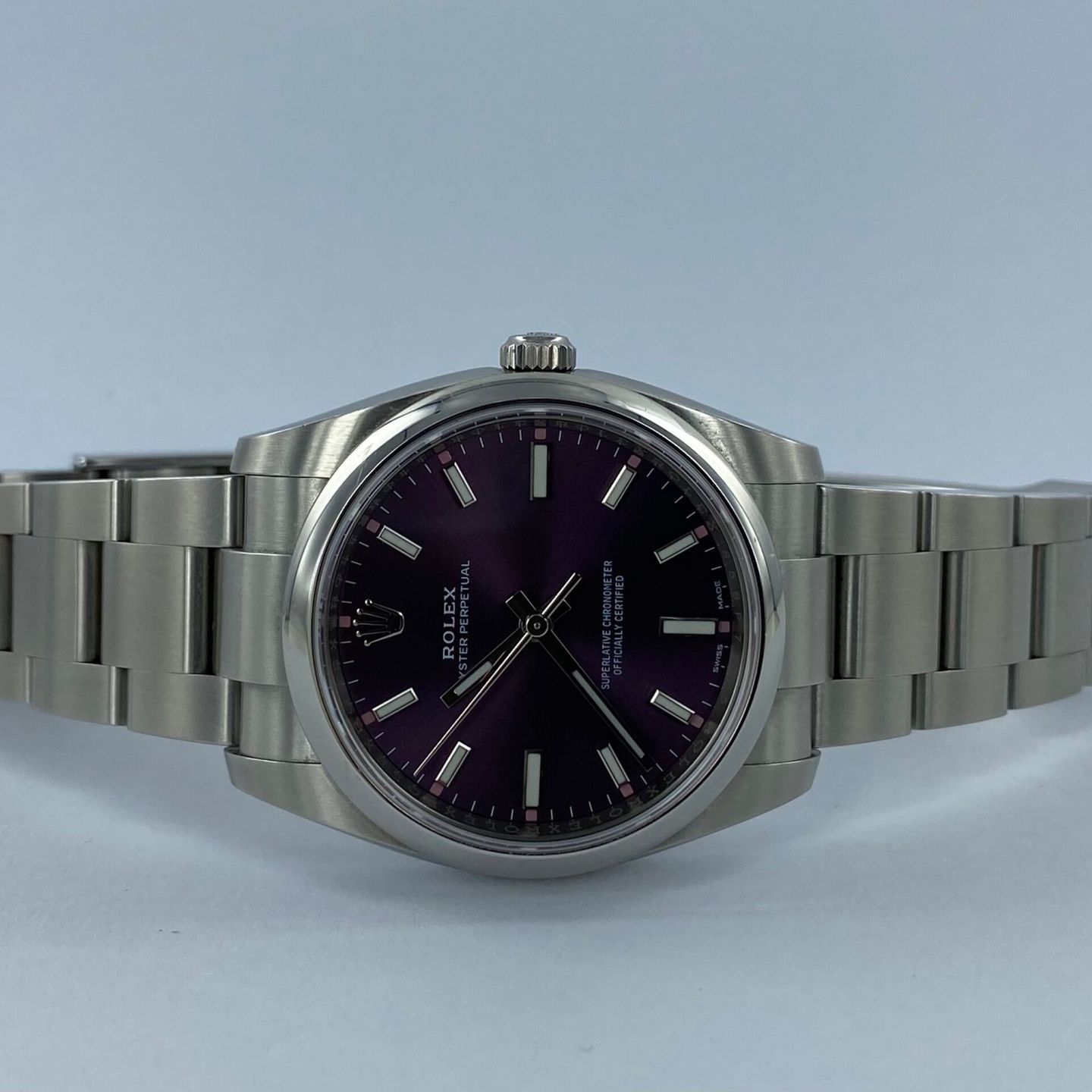 Rolex Oyster - (2020) - Purple dial 34 mm Steel case (1/7)