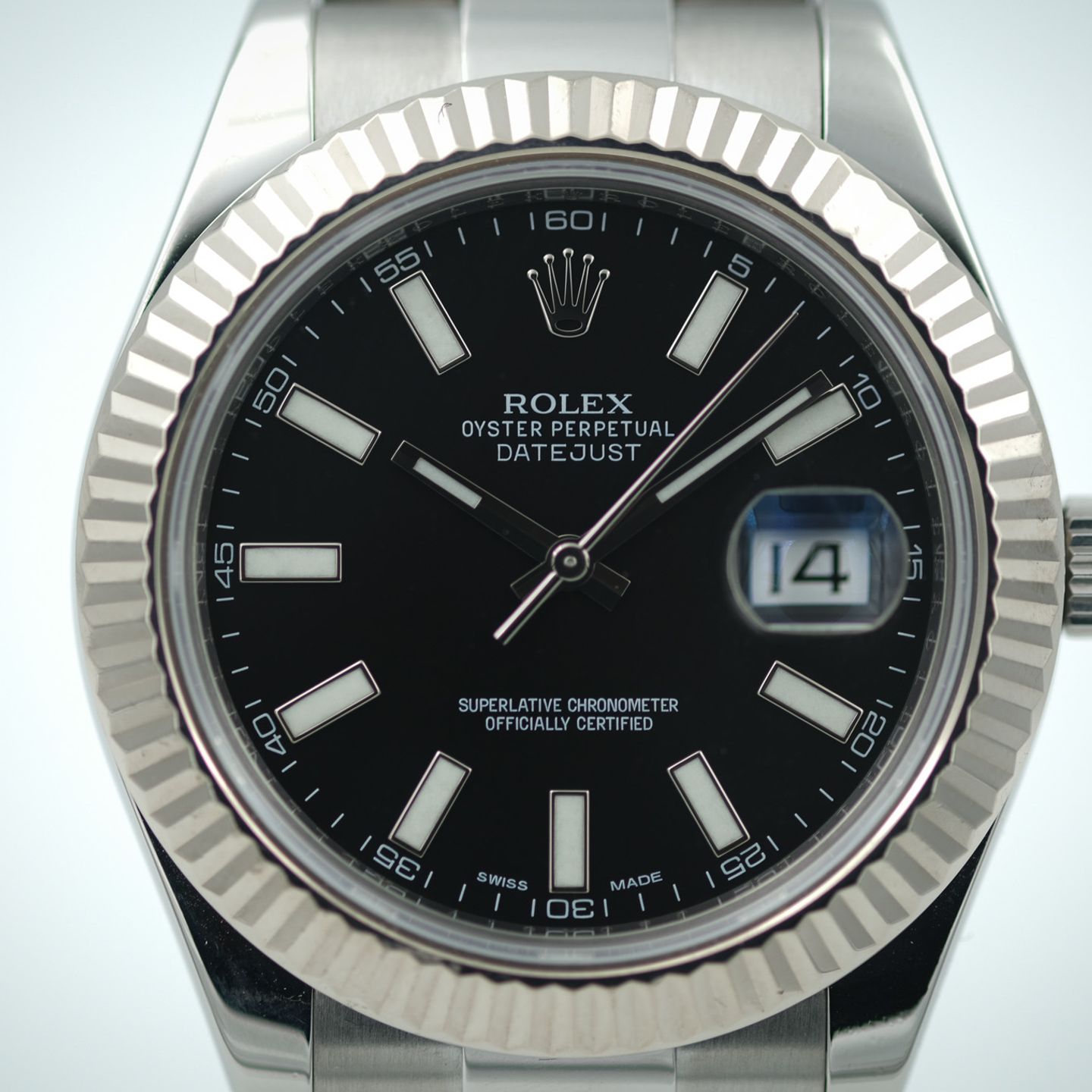 Rolex Datejust II 116334 (2012) - Black dial 41 mm Steel case (4/8)
